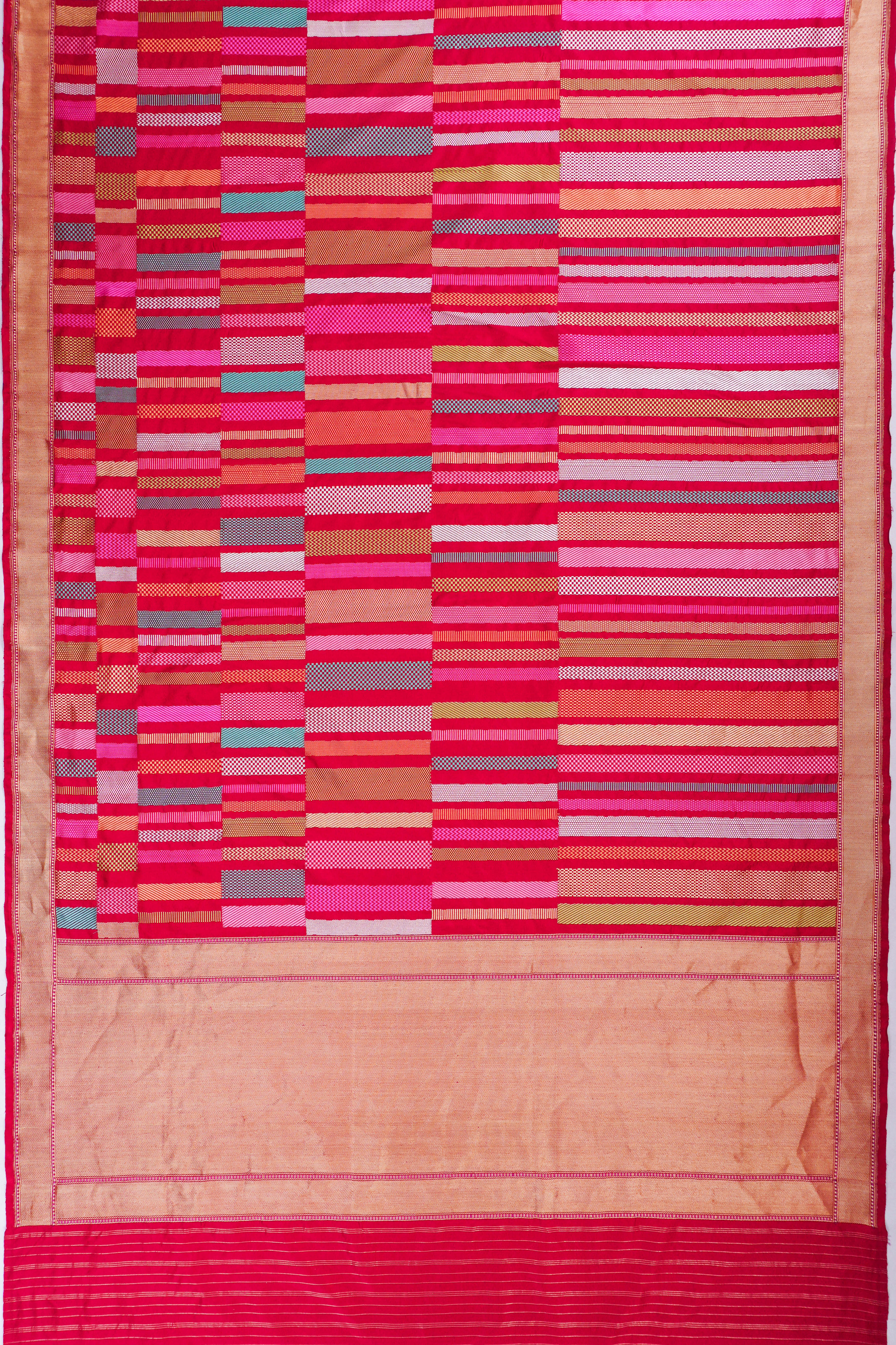 Banarasi Silk Kadwa Red Saree