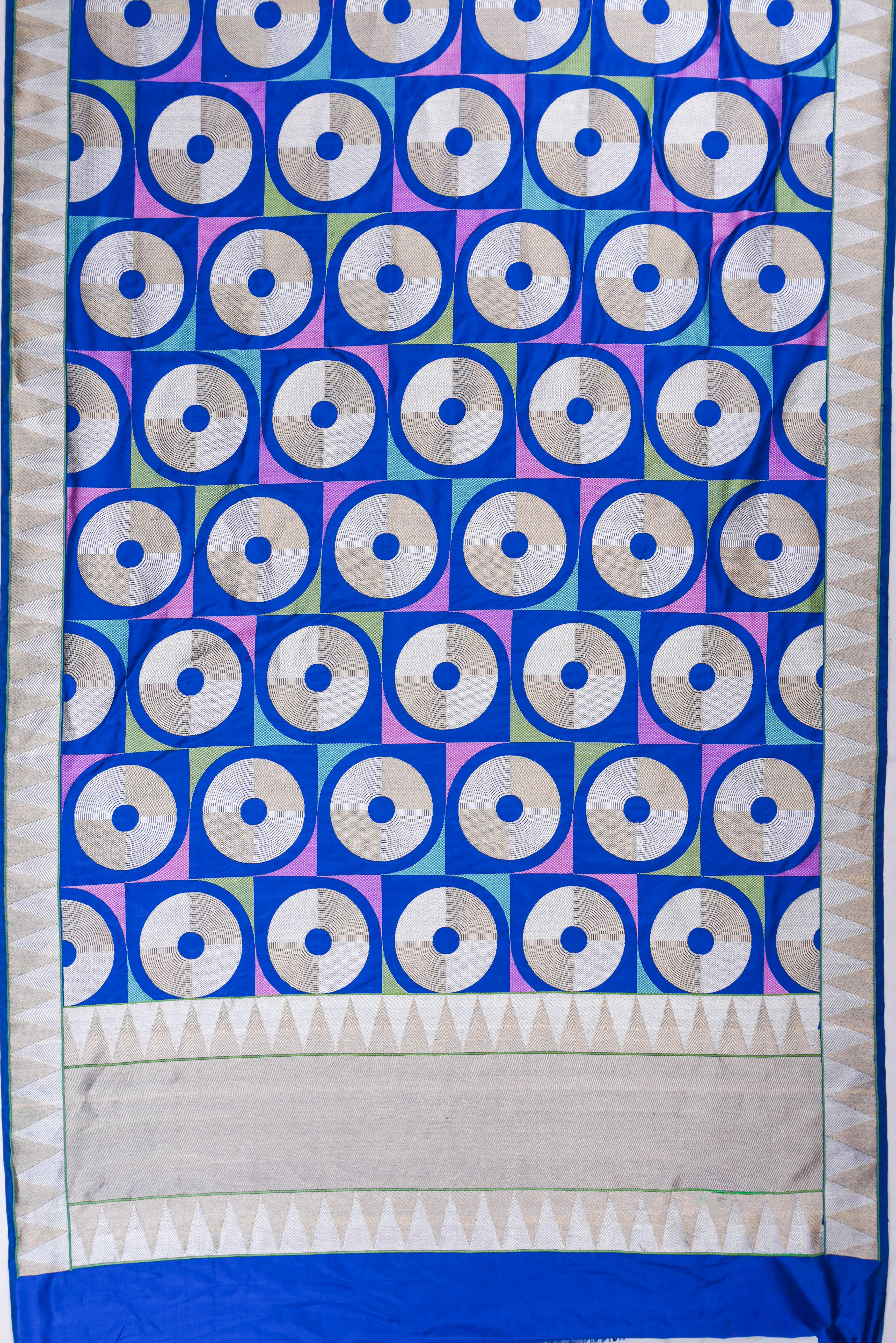Banarasi Silk Kadwa Royal Blue Saree