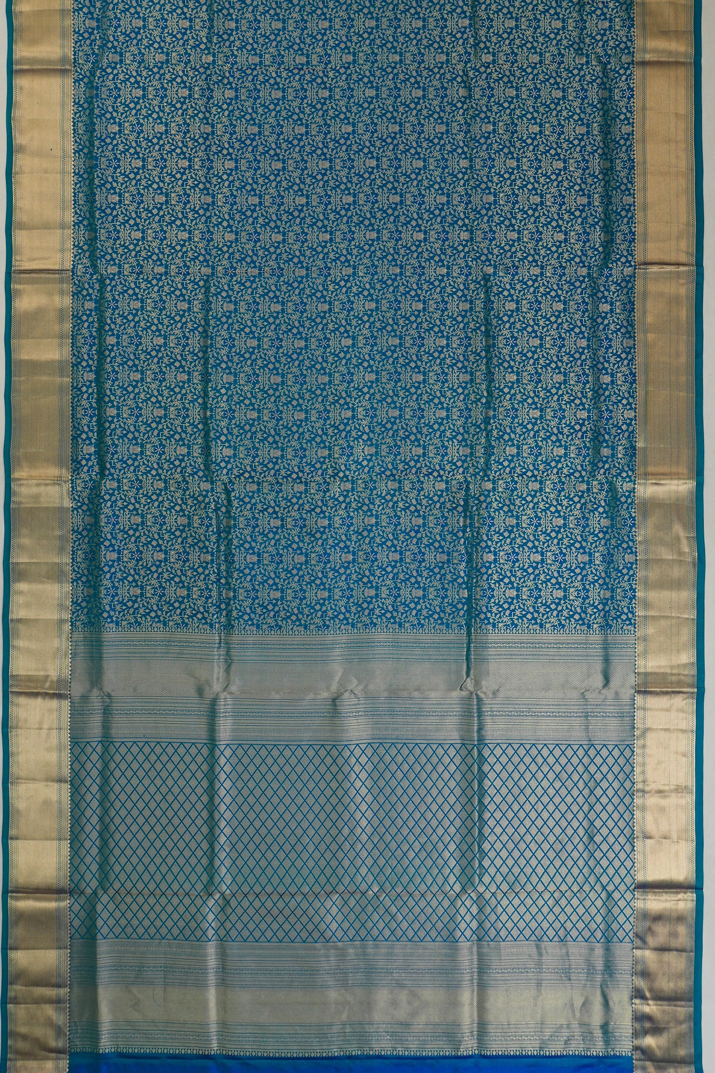 Taranga Kanchi Silk Brocade Blue Saree