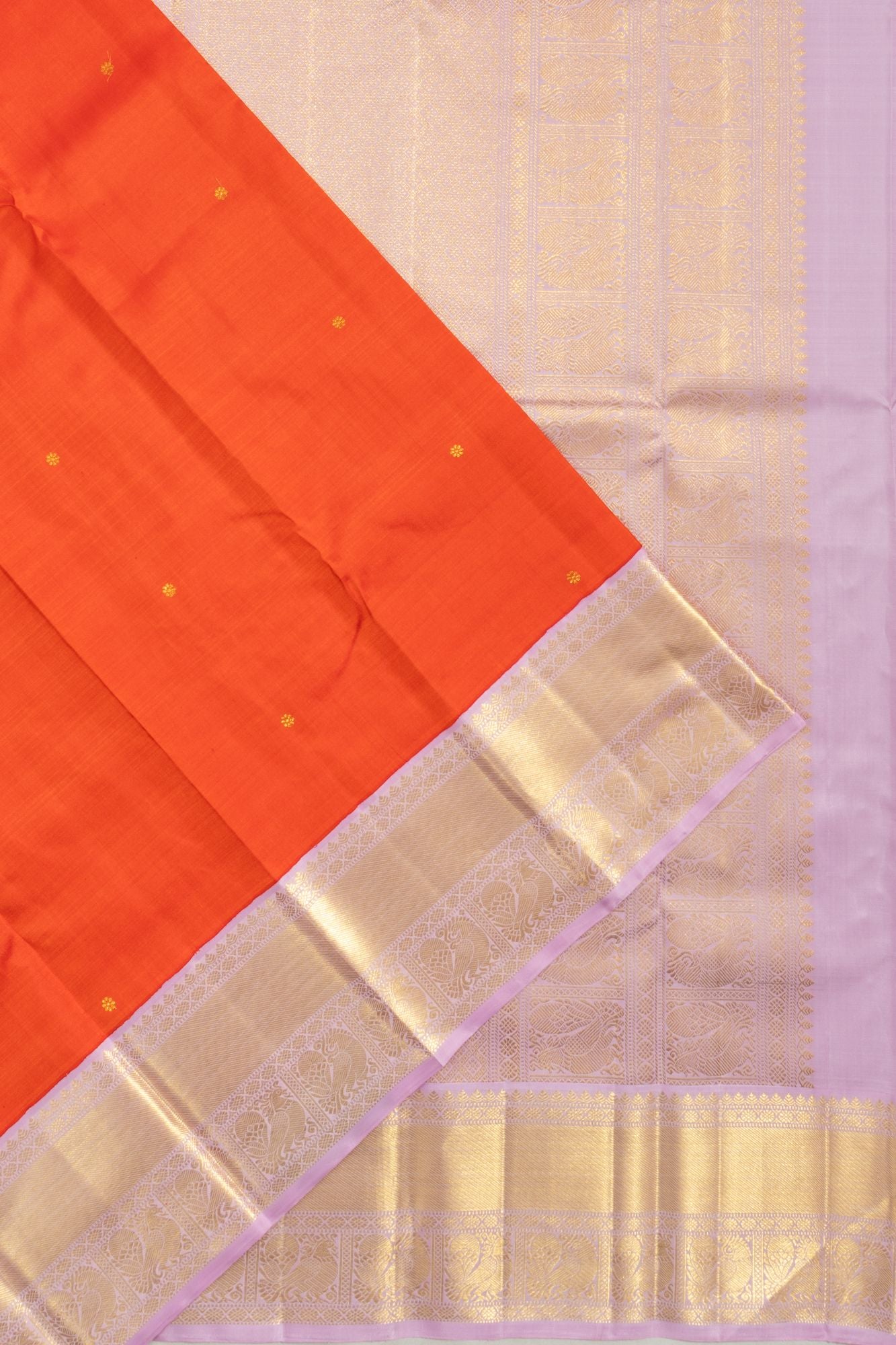 Kanchipuram Silk Butta Red Saree