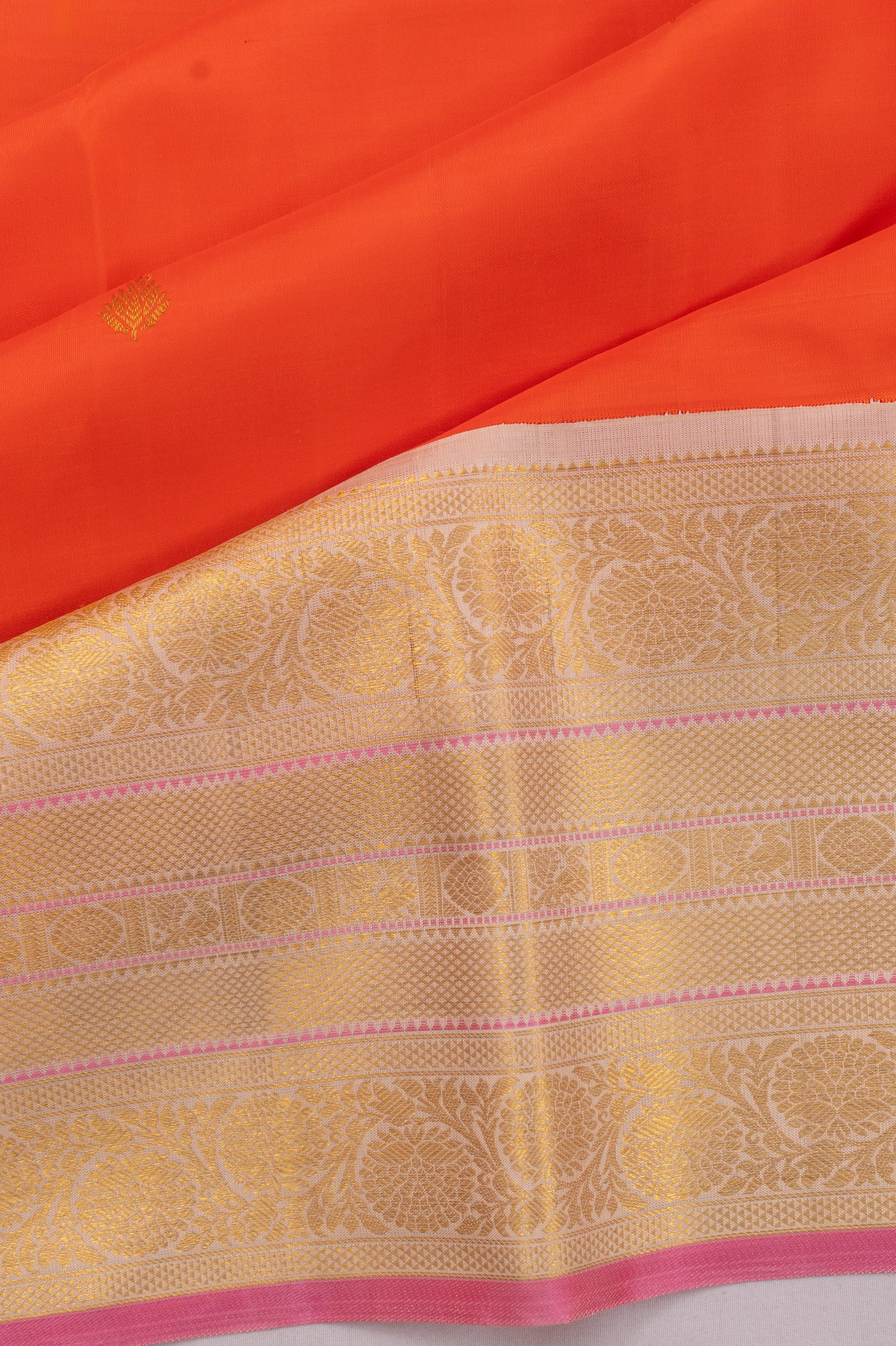 Kanchipuram Silk Butta Red Saree