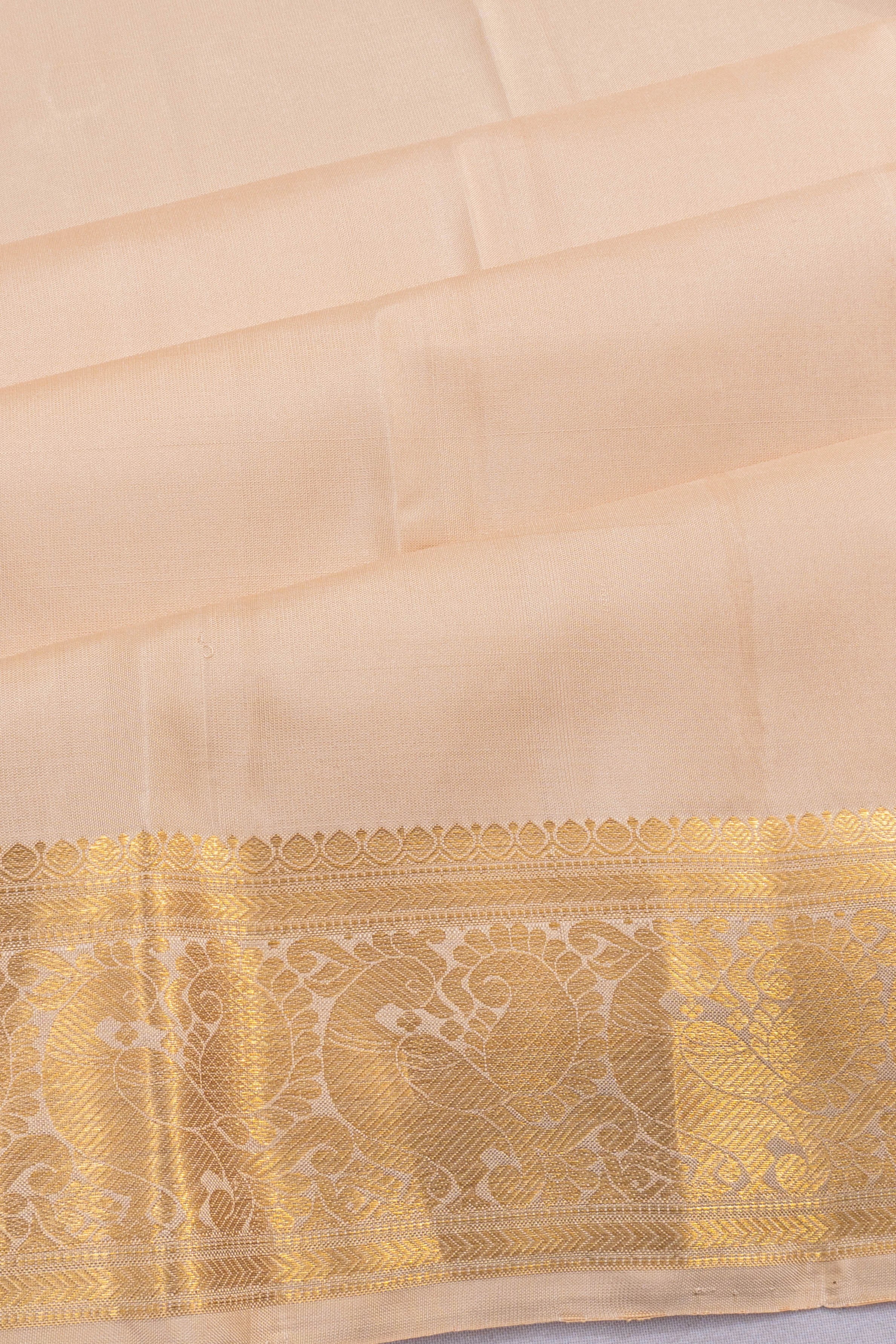 Kanchipuram Silk Butta Peach Saree
