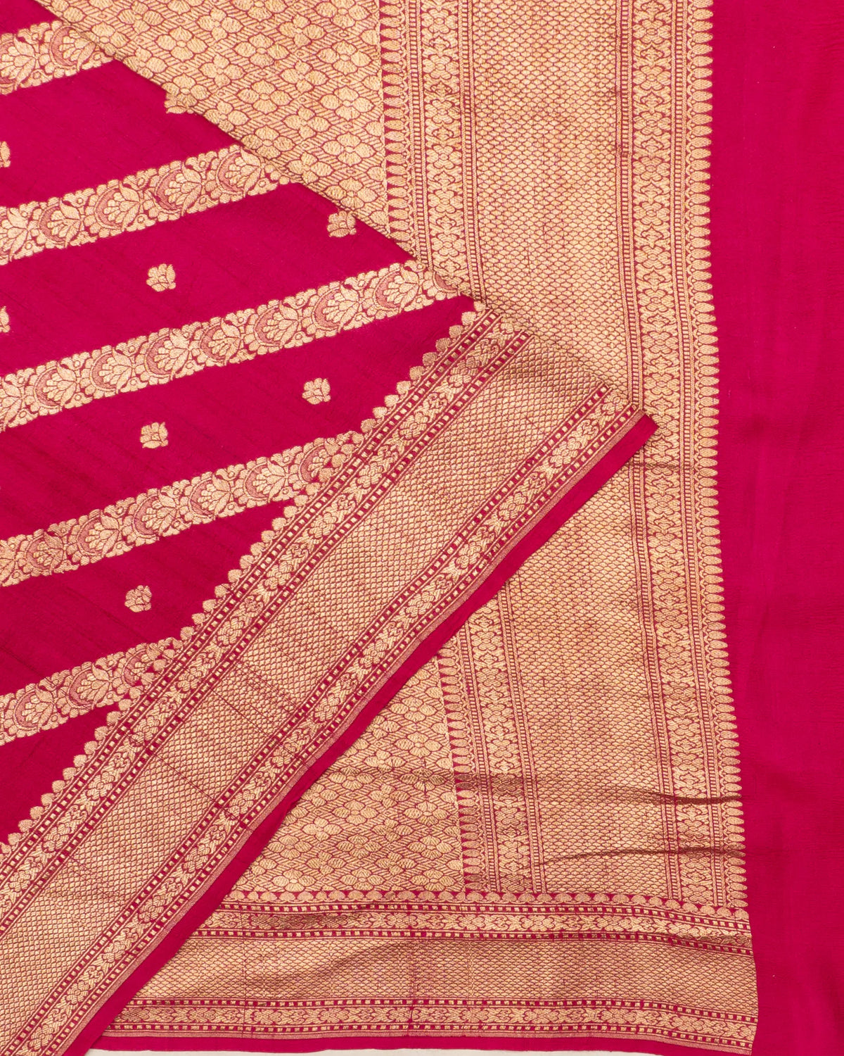 Banarasi Tussar Jaal And Butta Pink Saree