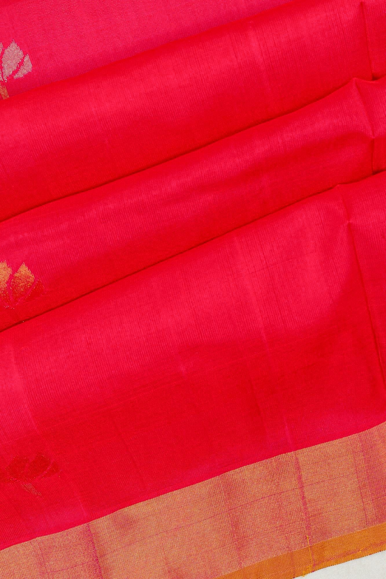 Uppada Silk Butta Red Saree