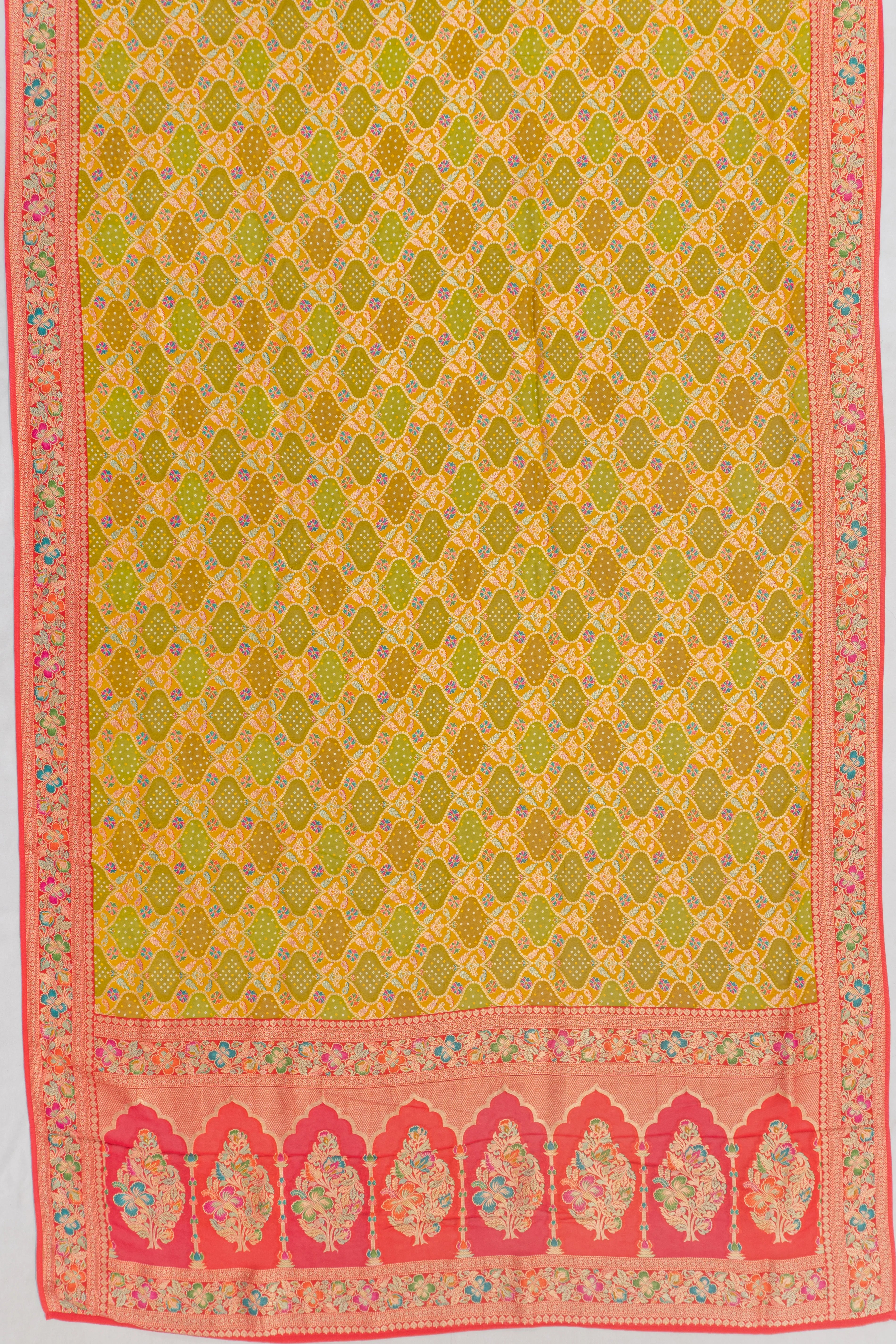 Viscose Georgette Brocade Violet Saree