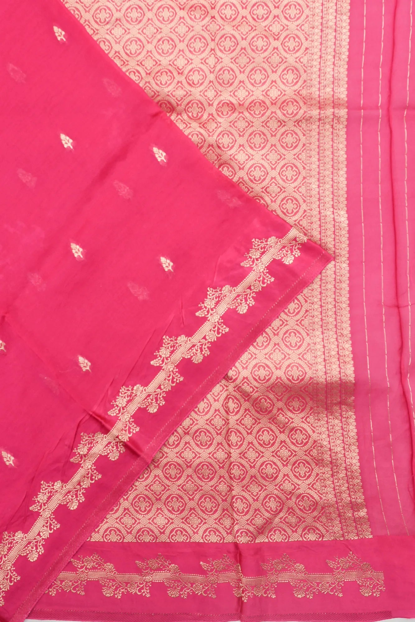 Organza Butta Pink Saree