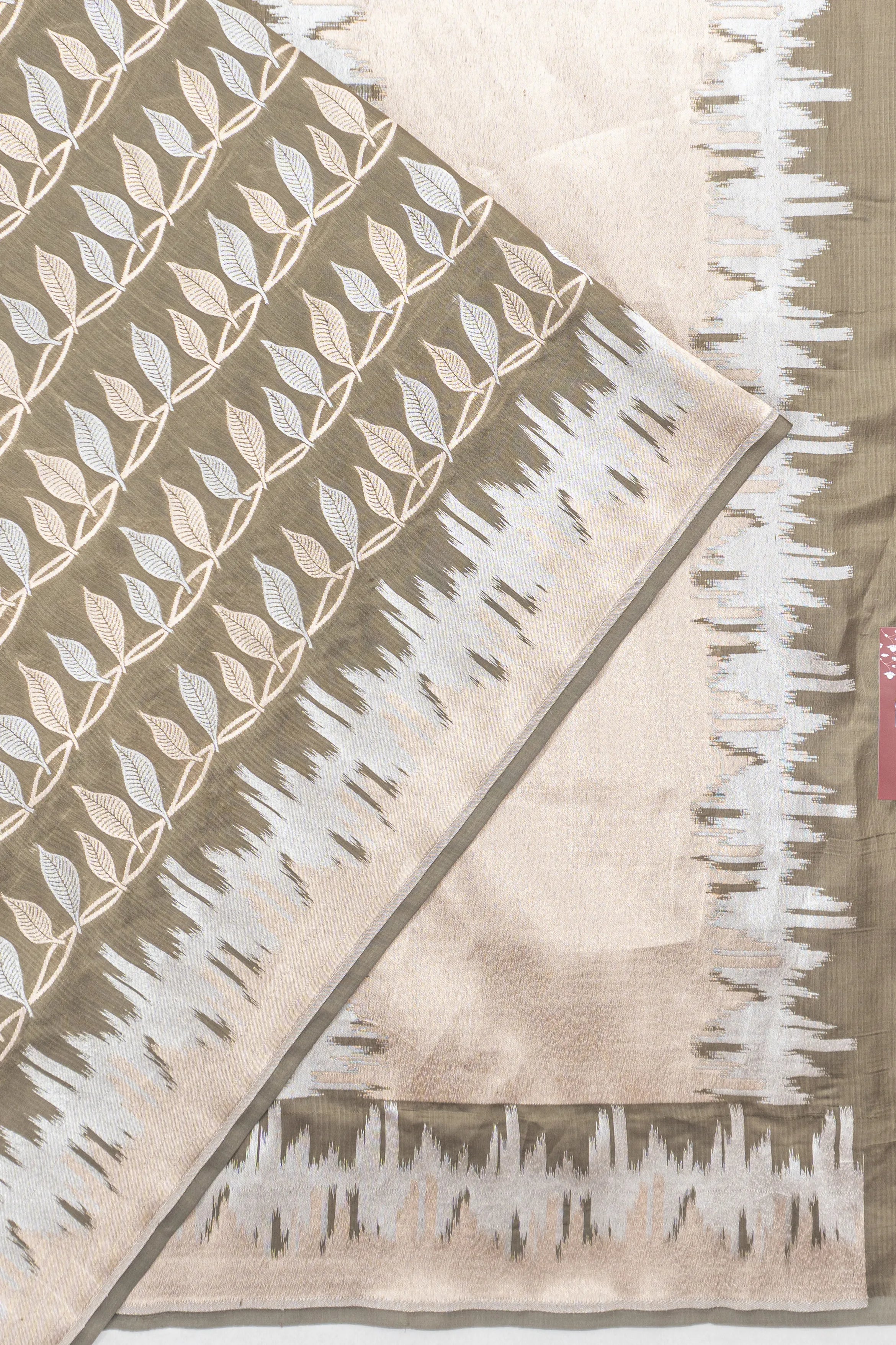 Banarasi Silk Brocade Choco Brown Saree