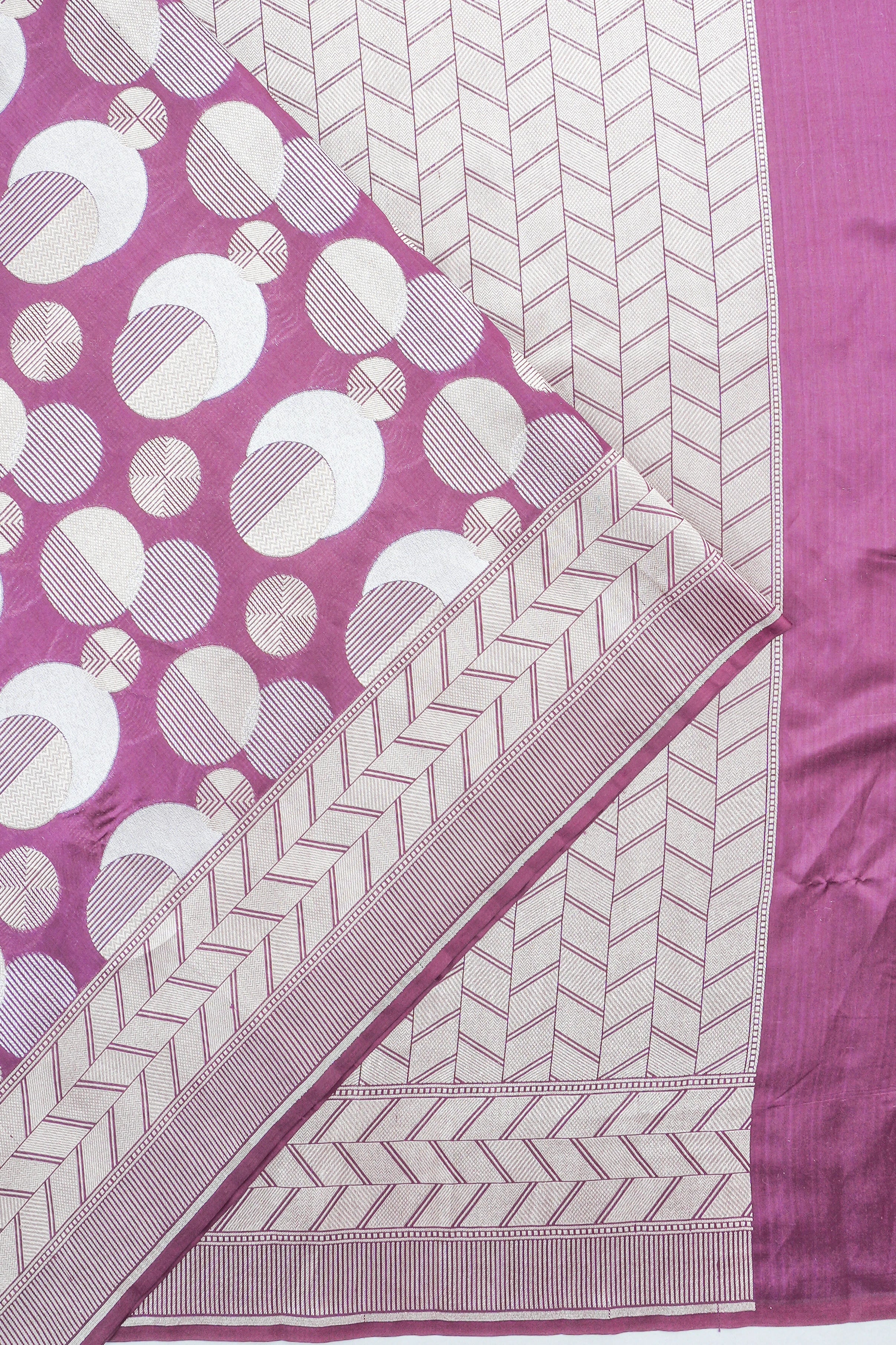 Banarasi Silk Butta Purple Saree