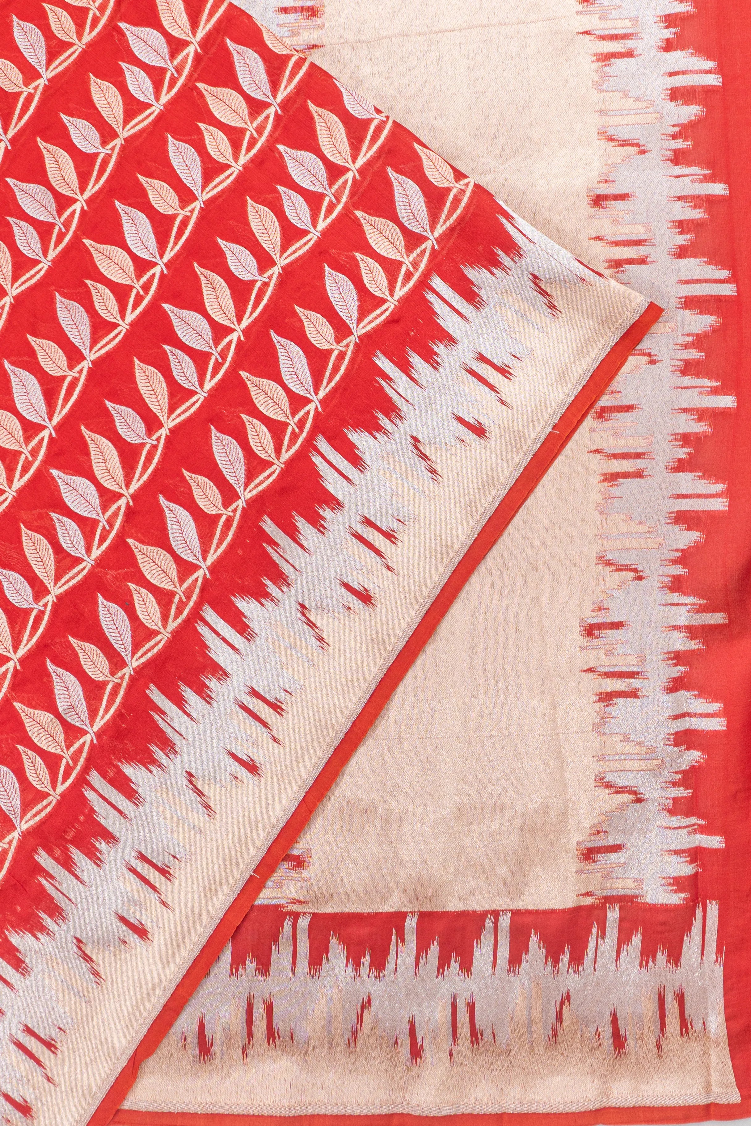 Banarasi Silk Brocade Red Saree