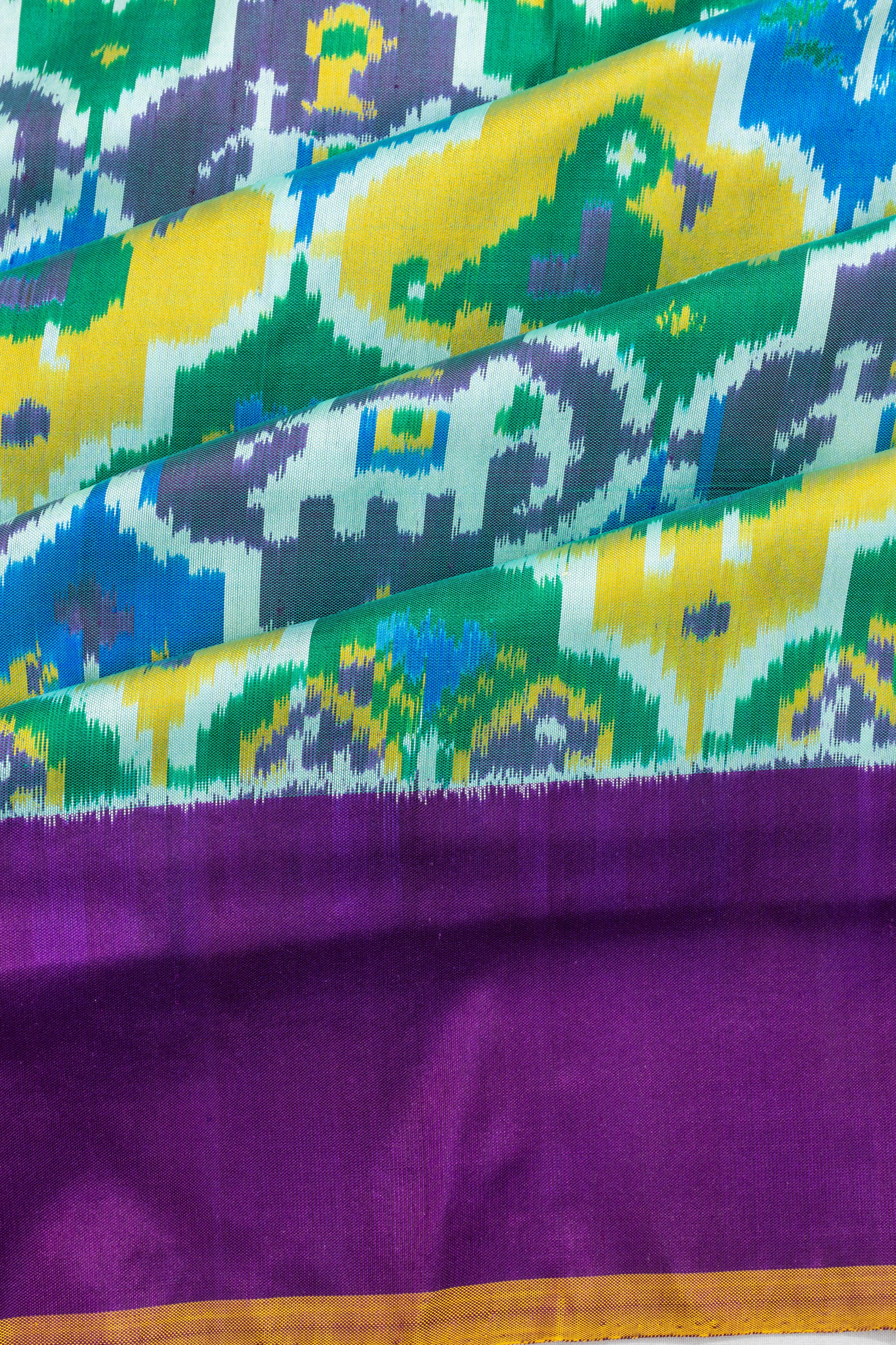 Pochampally Silk Ikat Multicolor Saree