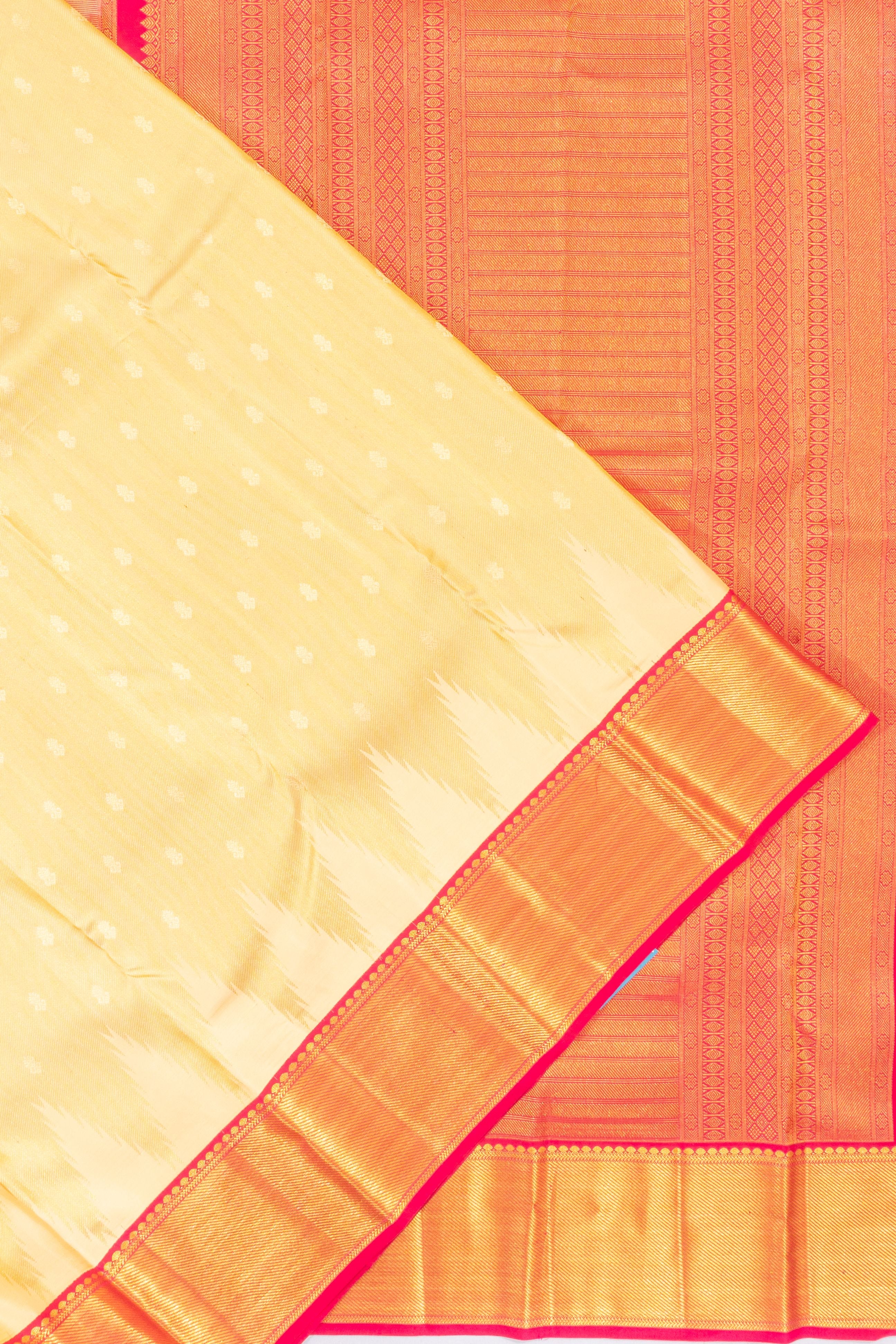Kanchipuram Silk Butta Gold Saree