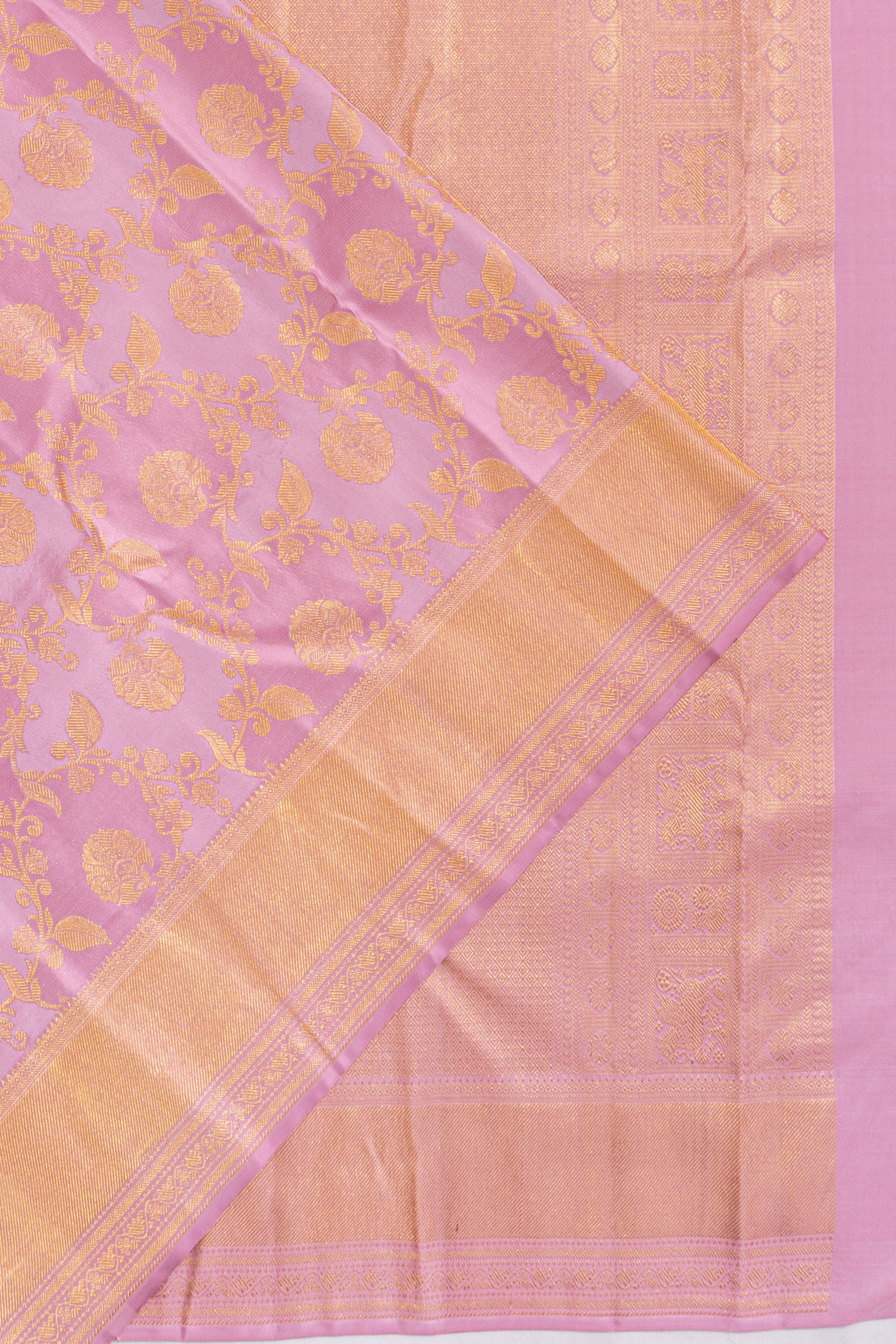 Taranga Kanchi Silk Jaal Lavender Saree