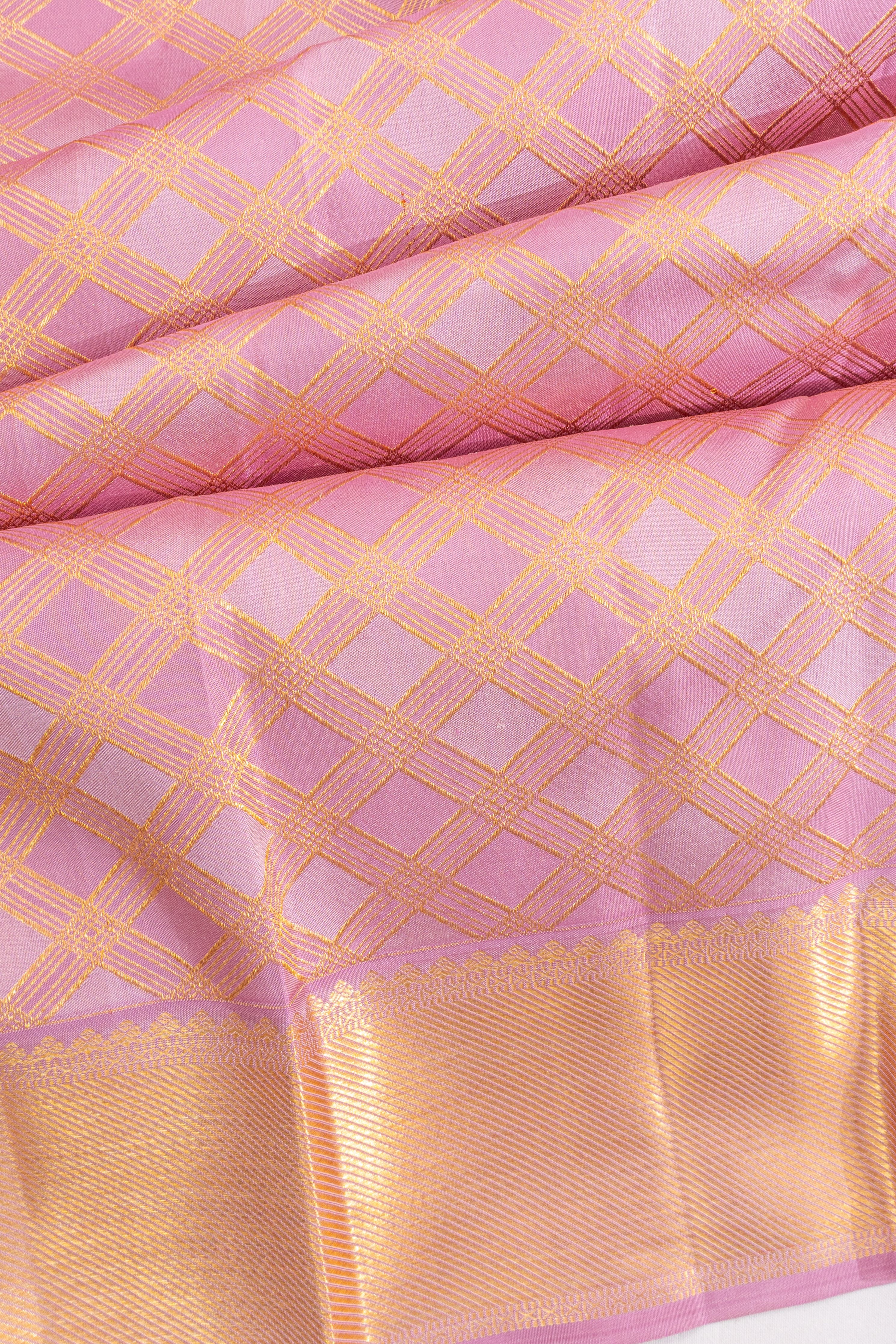 Taranga Kanchi Silk Brocade Lavender Saree