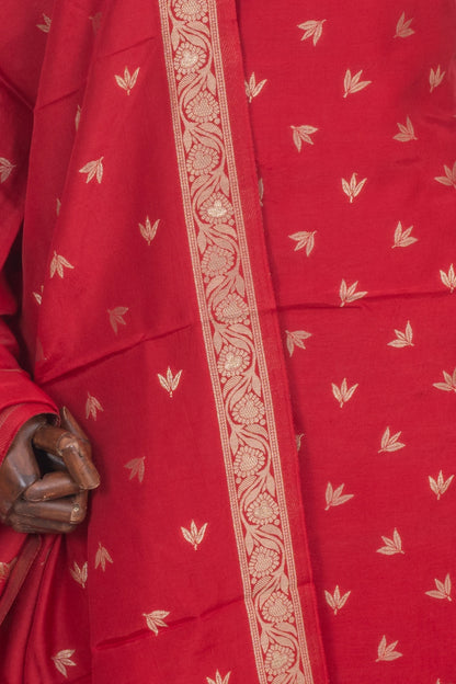 Vaanya Banaras Silk Butta Red Salwar Suit Set