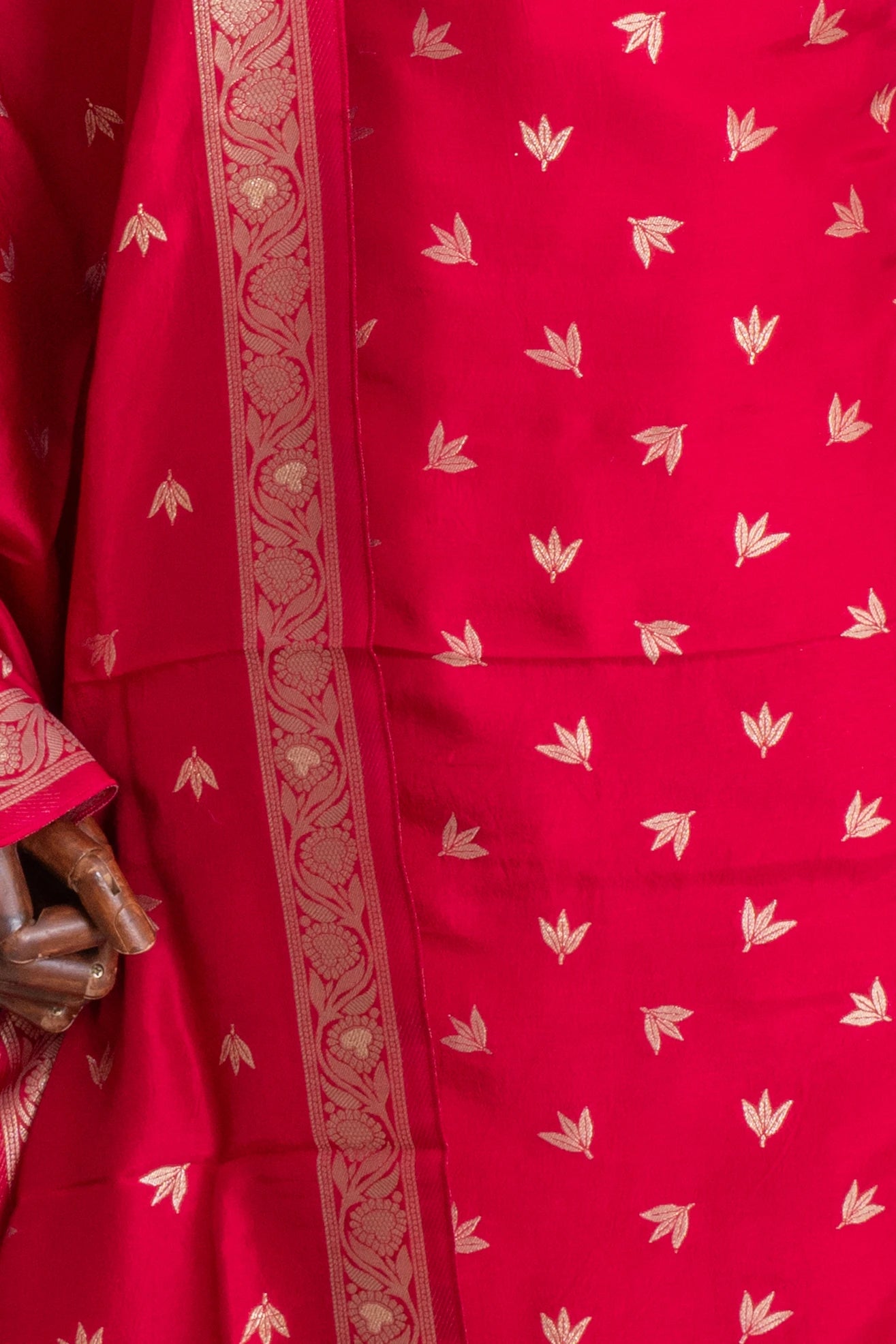 Vaanya Banaras Silk Butta Red Salwar Suit Set