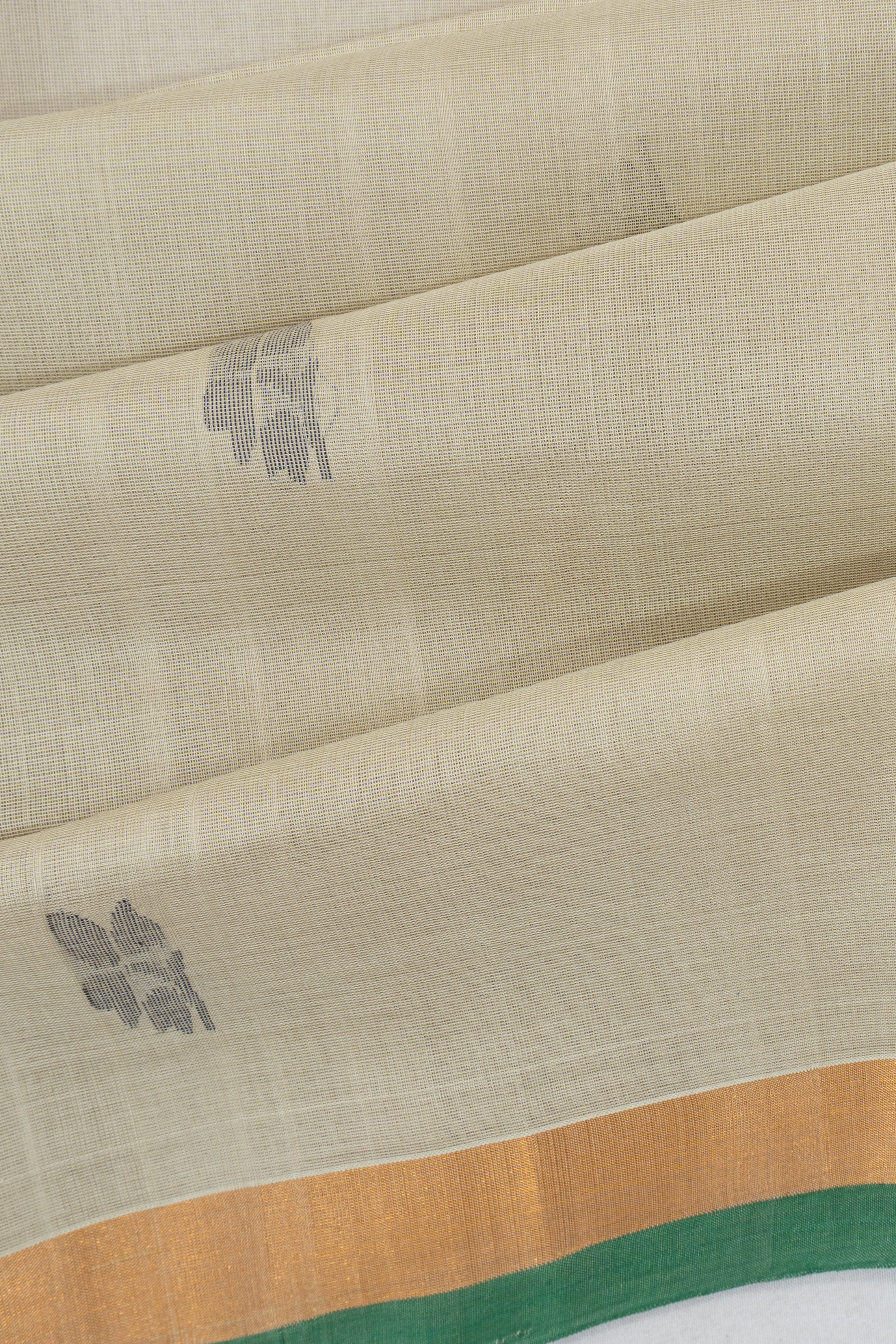 Uppada Cotton Butta Grey Saree