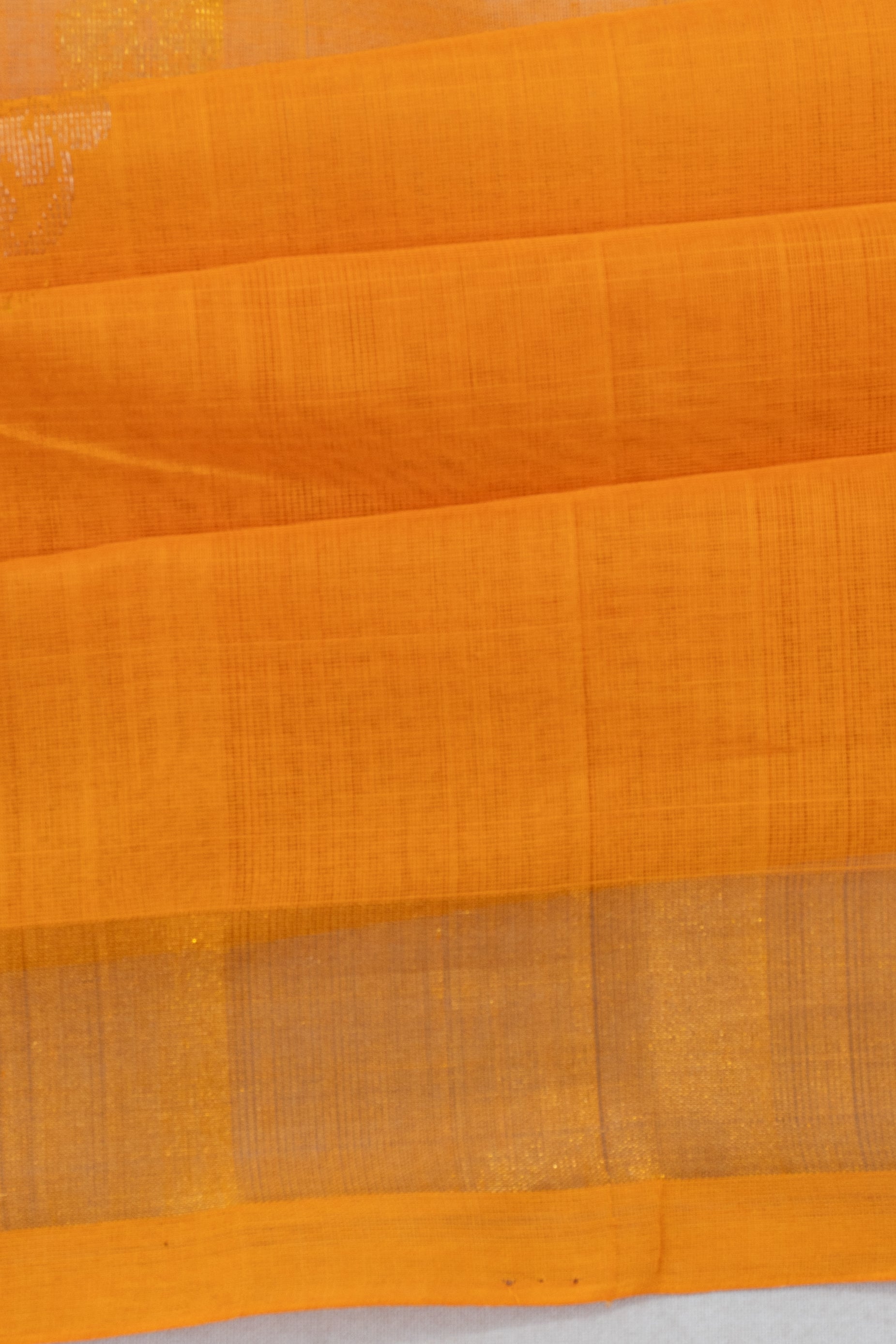 Uppada Cotton Butta Mustard Yellow Saree