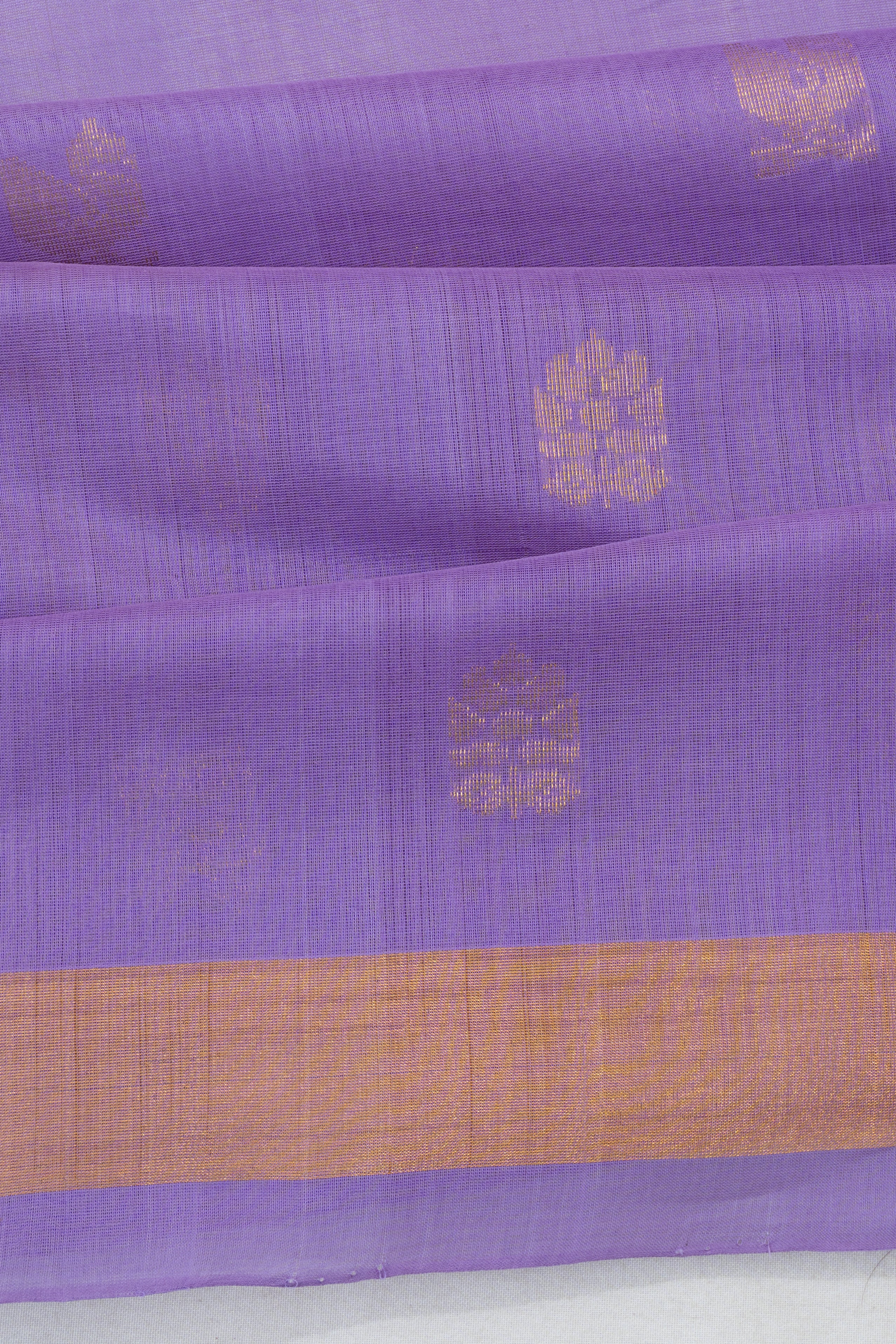 Uppada Cotton Butta Lavender Saree