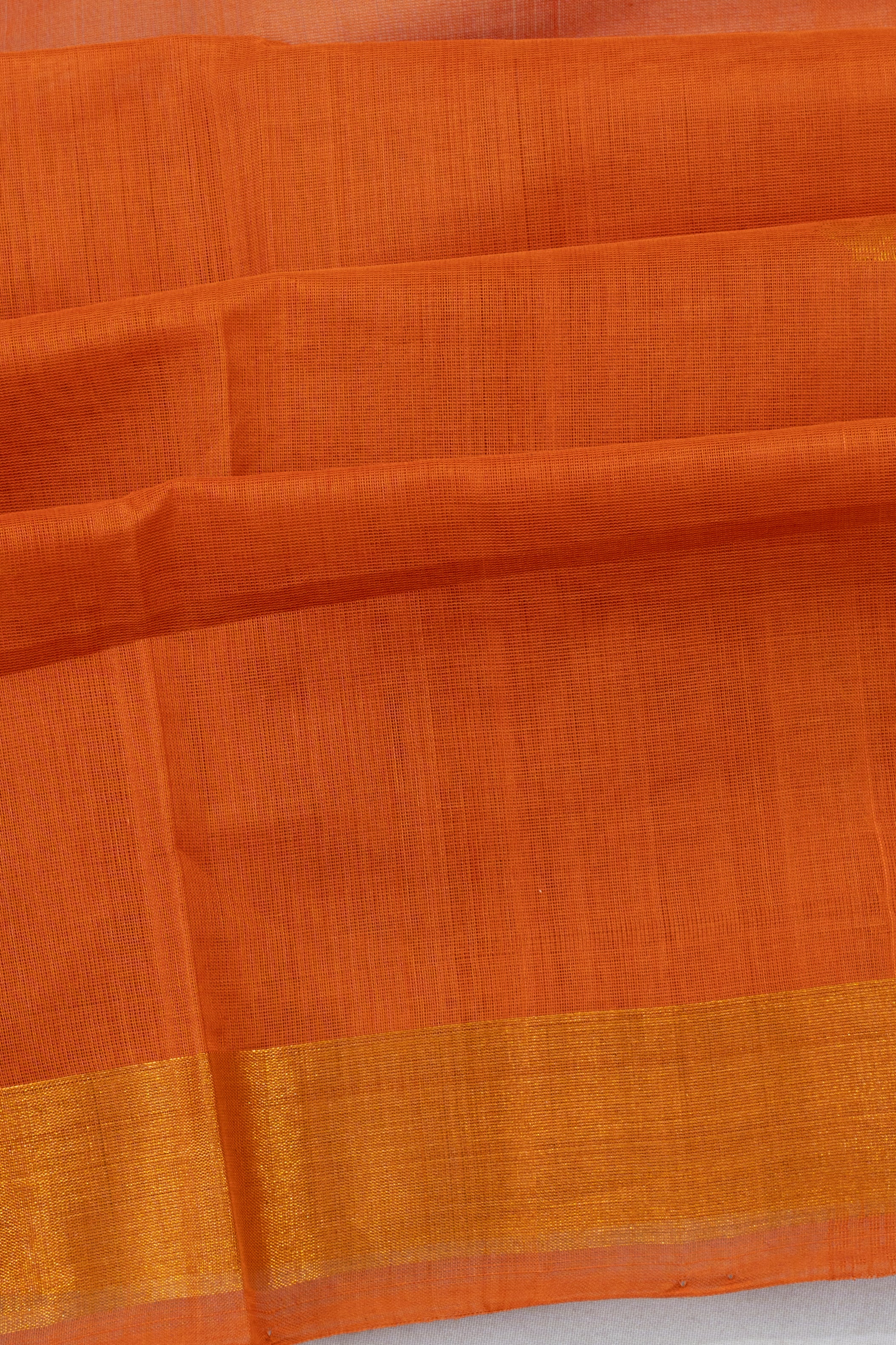 Uppada Cotton Butta Orange Saree