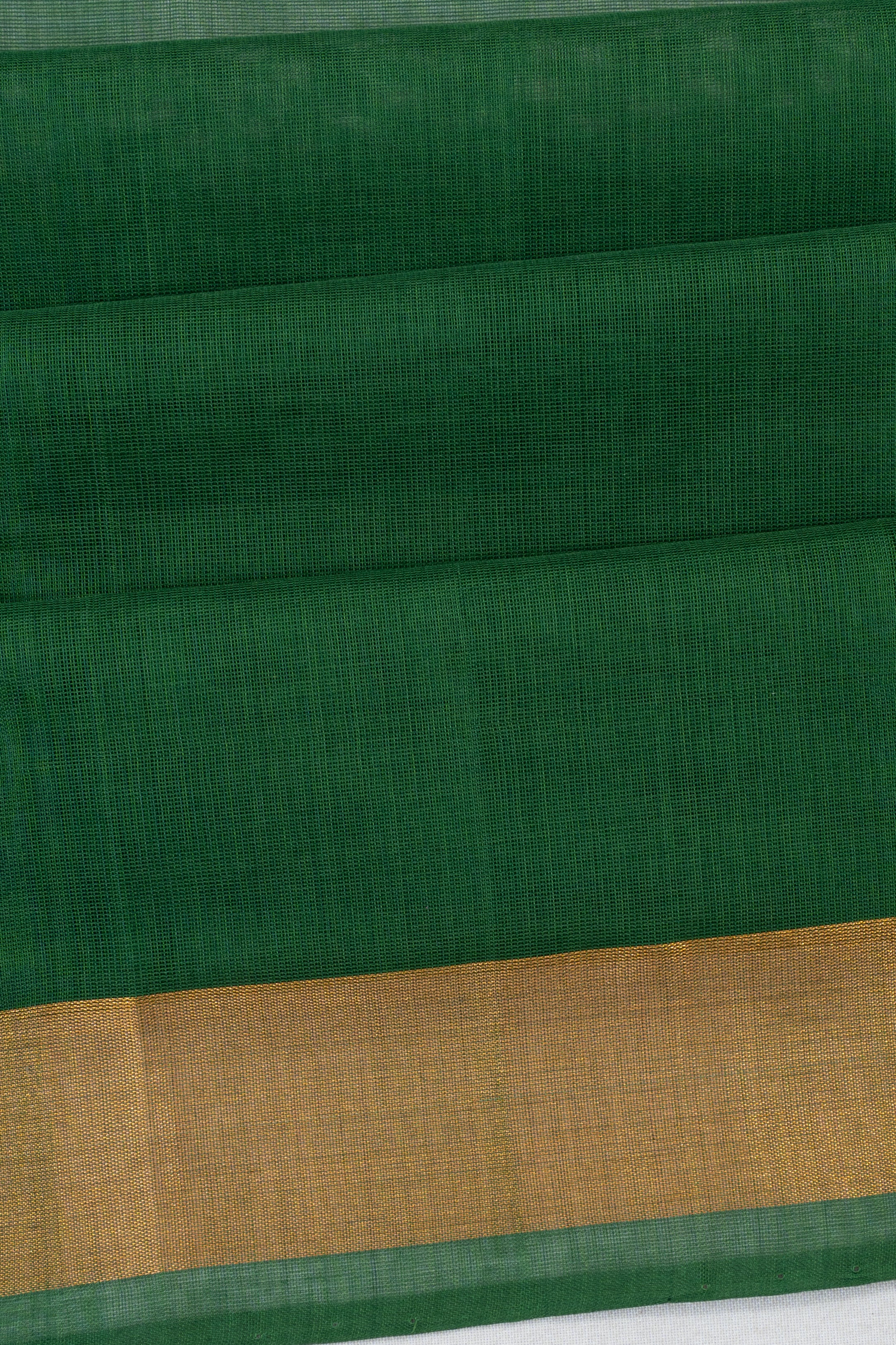 Uppada Cotton Butta Green Saree