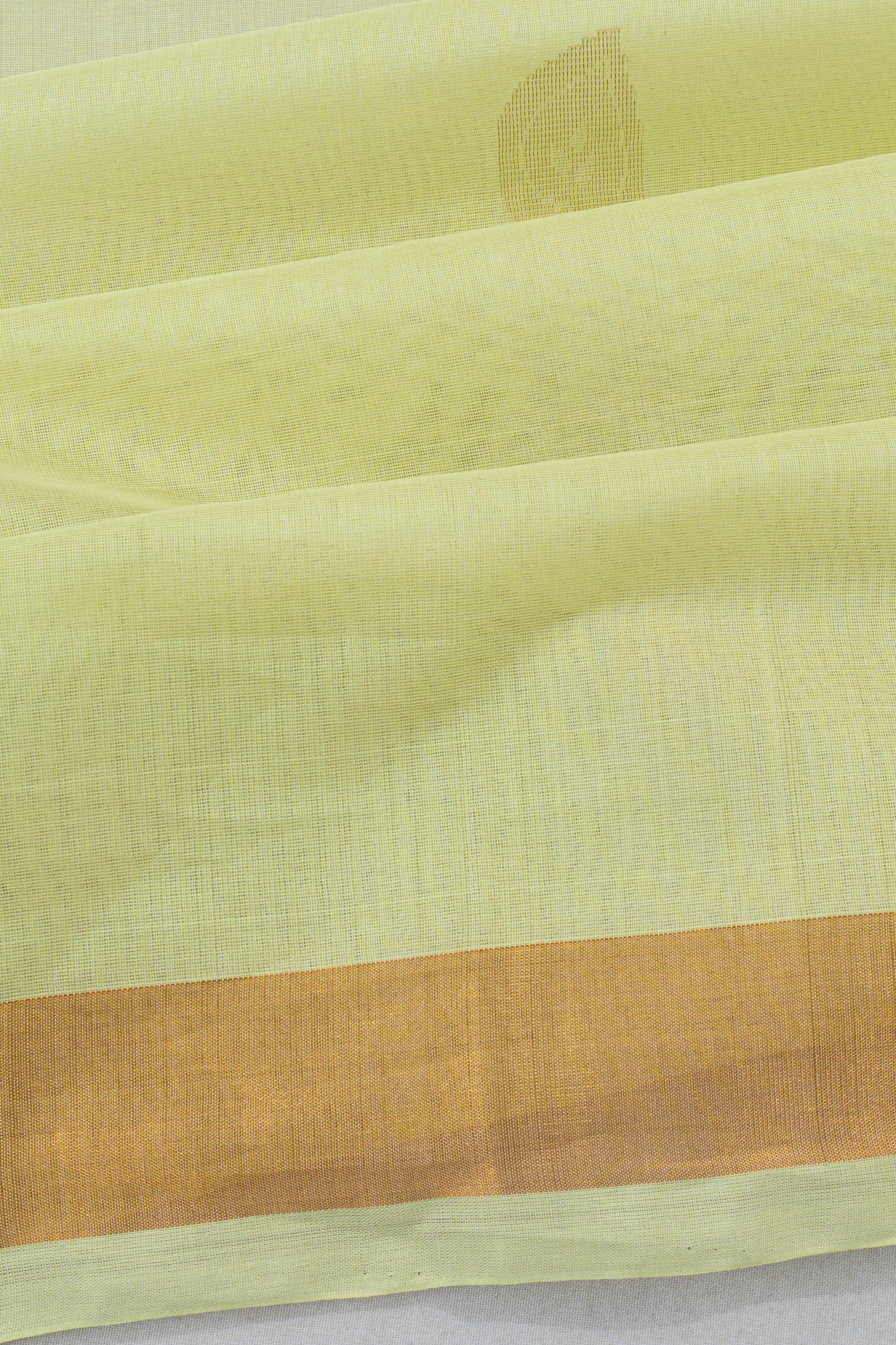 Uppada Cotton Butta Pastel Green Saree