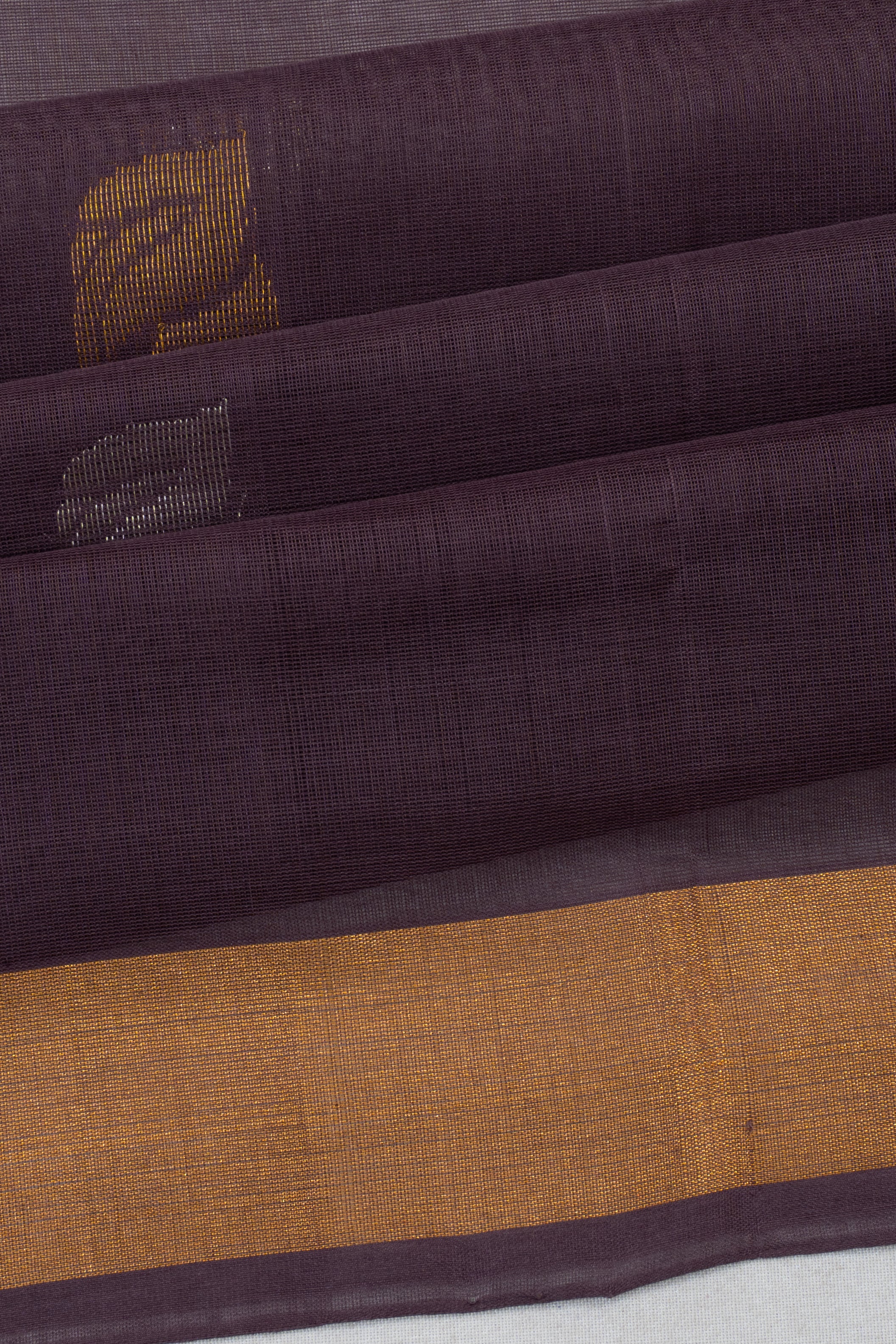 Uppada Cotton Butta Brown Saree