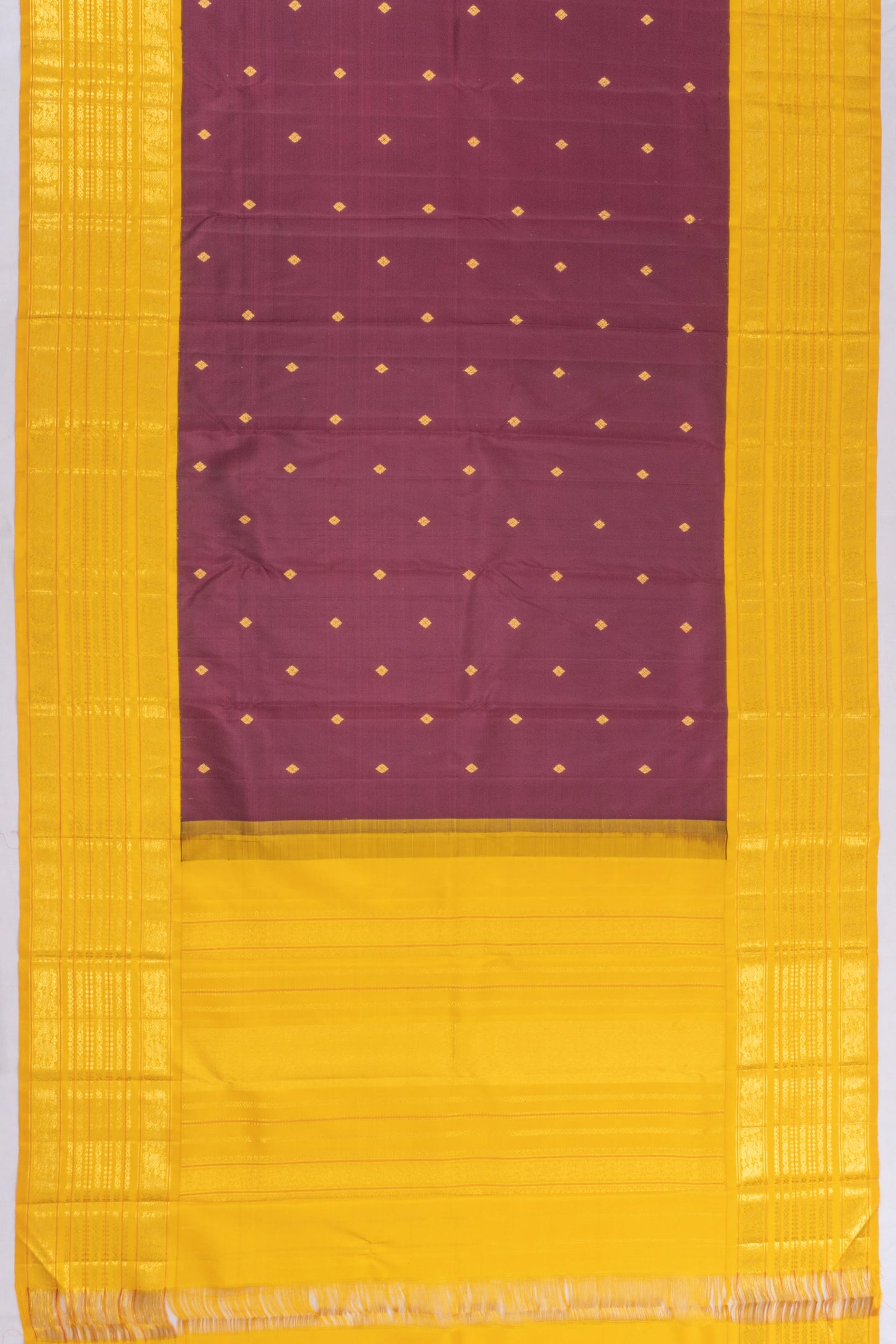 Kanchipuram Silk Butta Maroon Saree