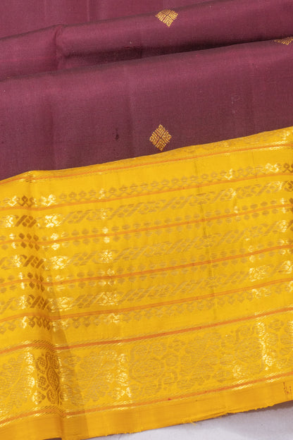 Kanchipuram Silk Butta Maroon Saree