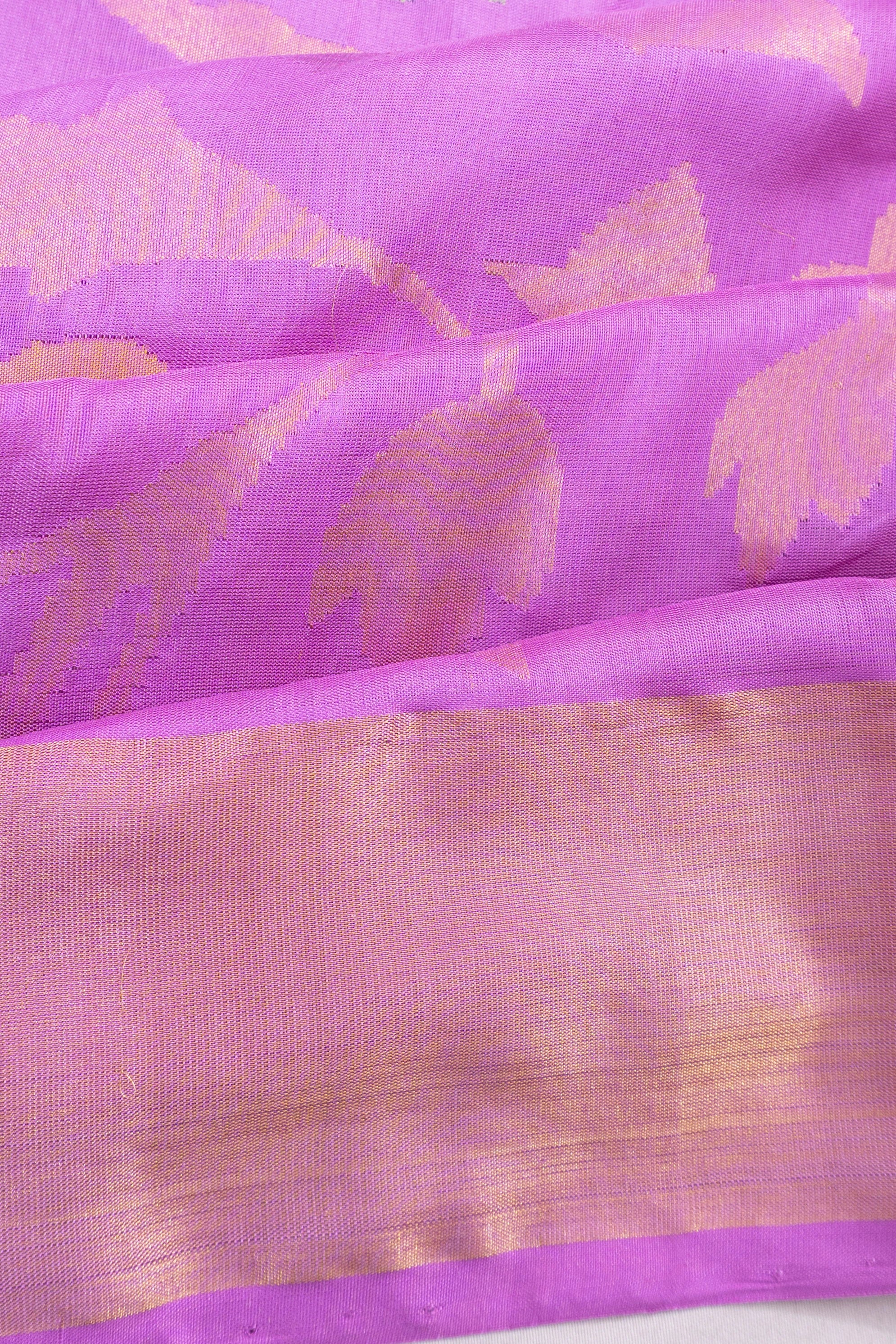Uppada Silk All Over Jamdani Jaal Lavender Saree
