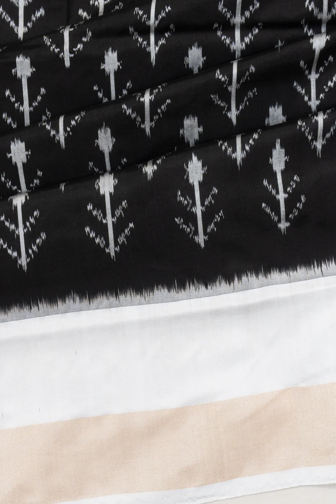 Pochampally Silk Ikat Black Saree