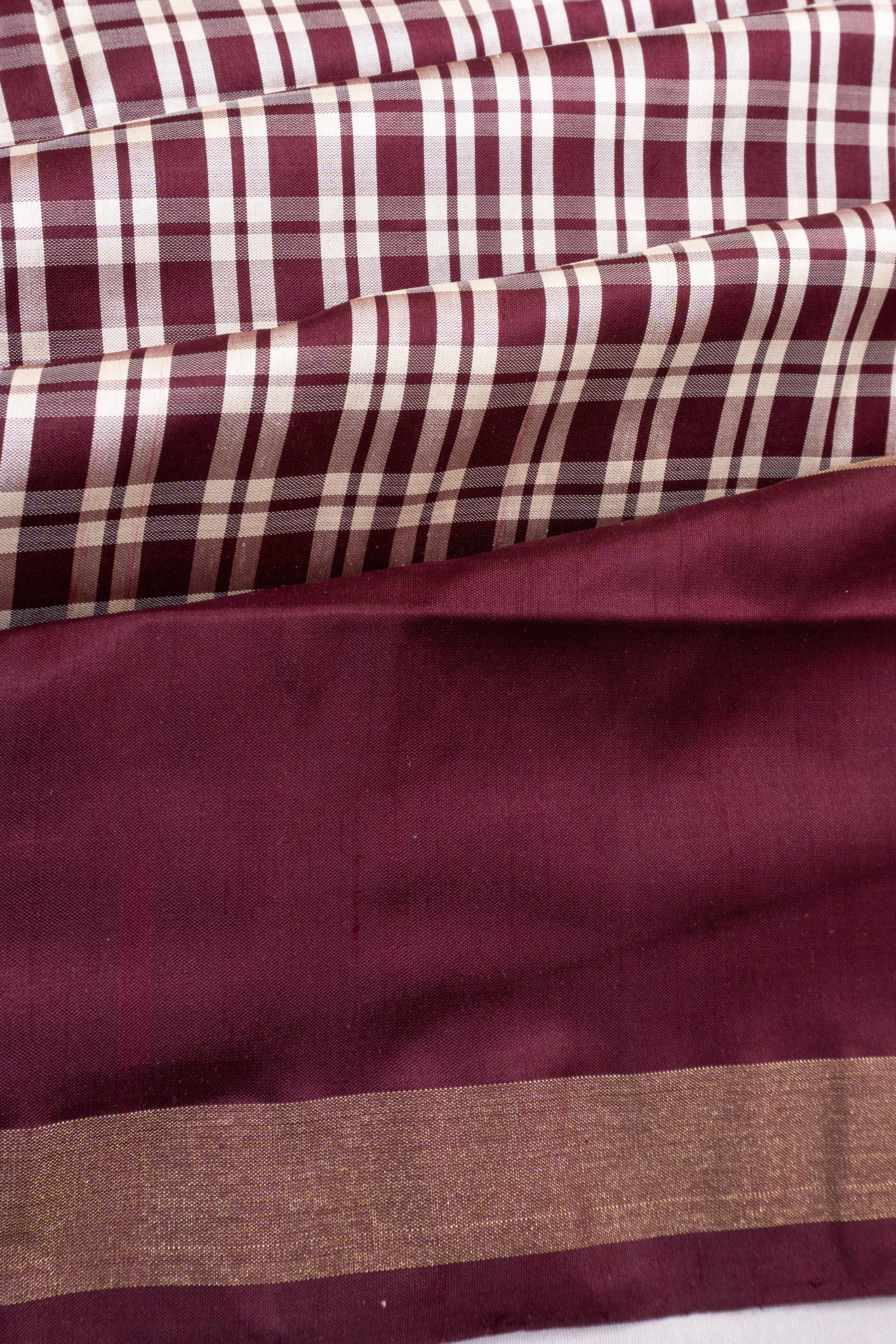 Pochampally Silk Ikat Maroon Saree