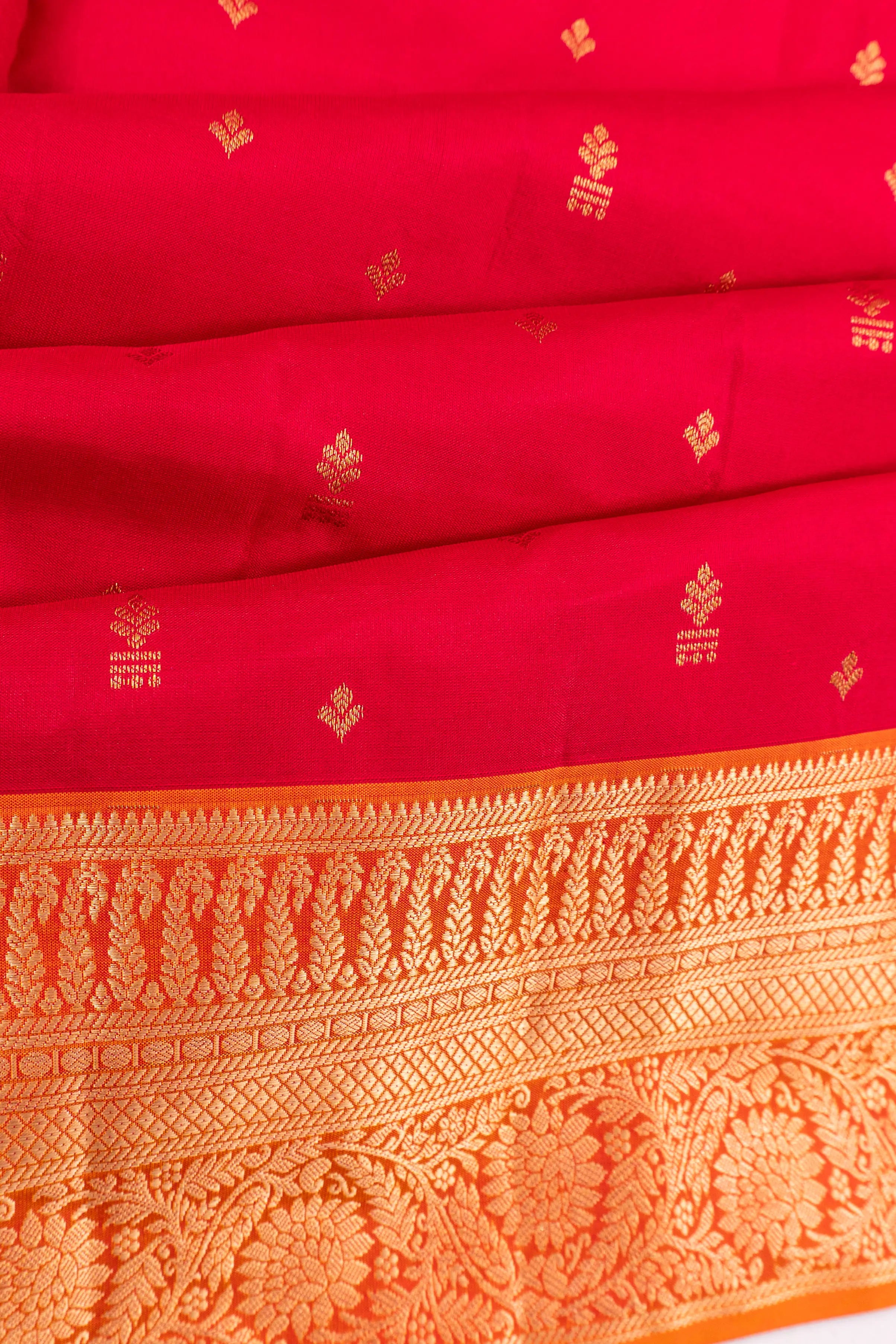 Coimbatore Soft Silk Butta Red Saree