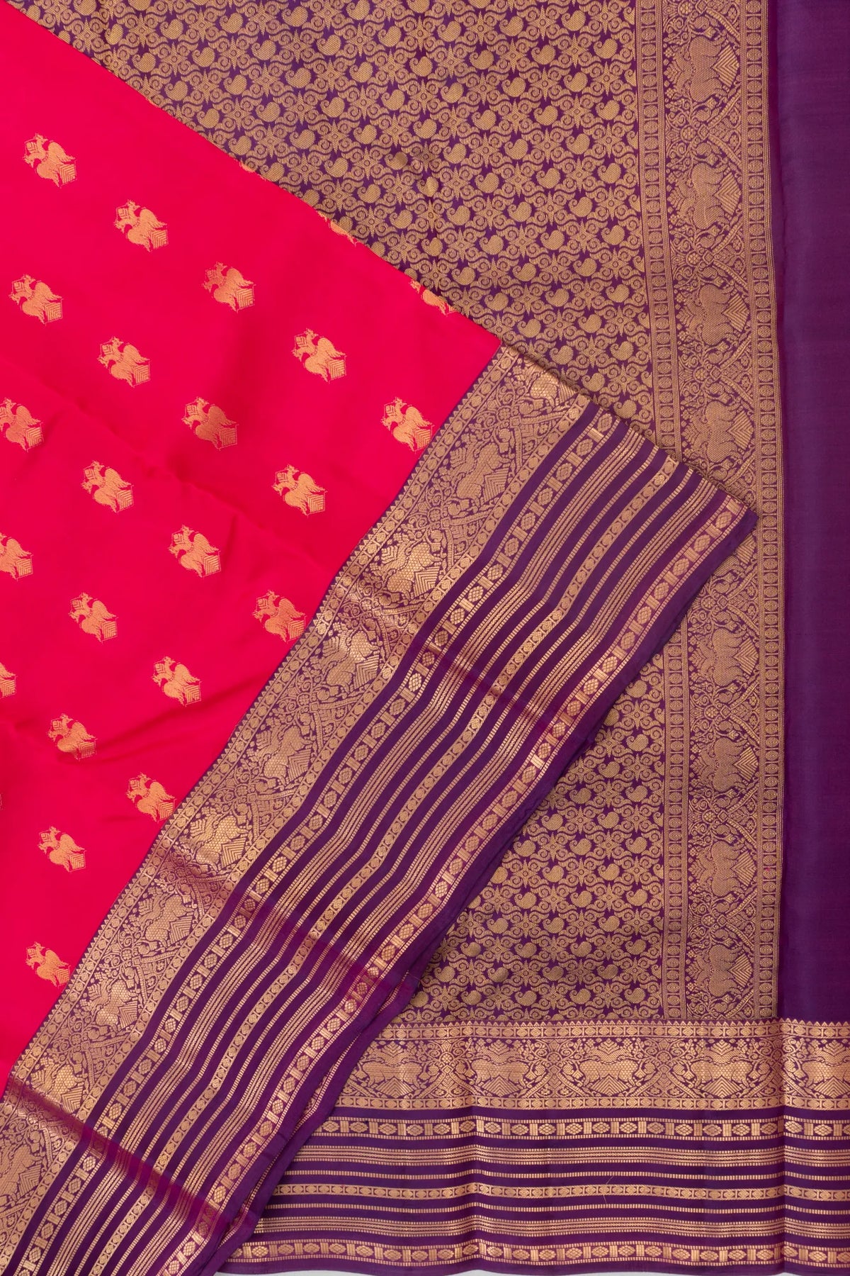 Taranga Kanchi Silk Butta Pink Saree