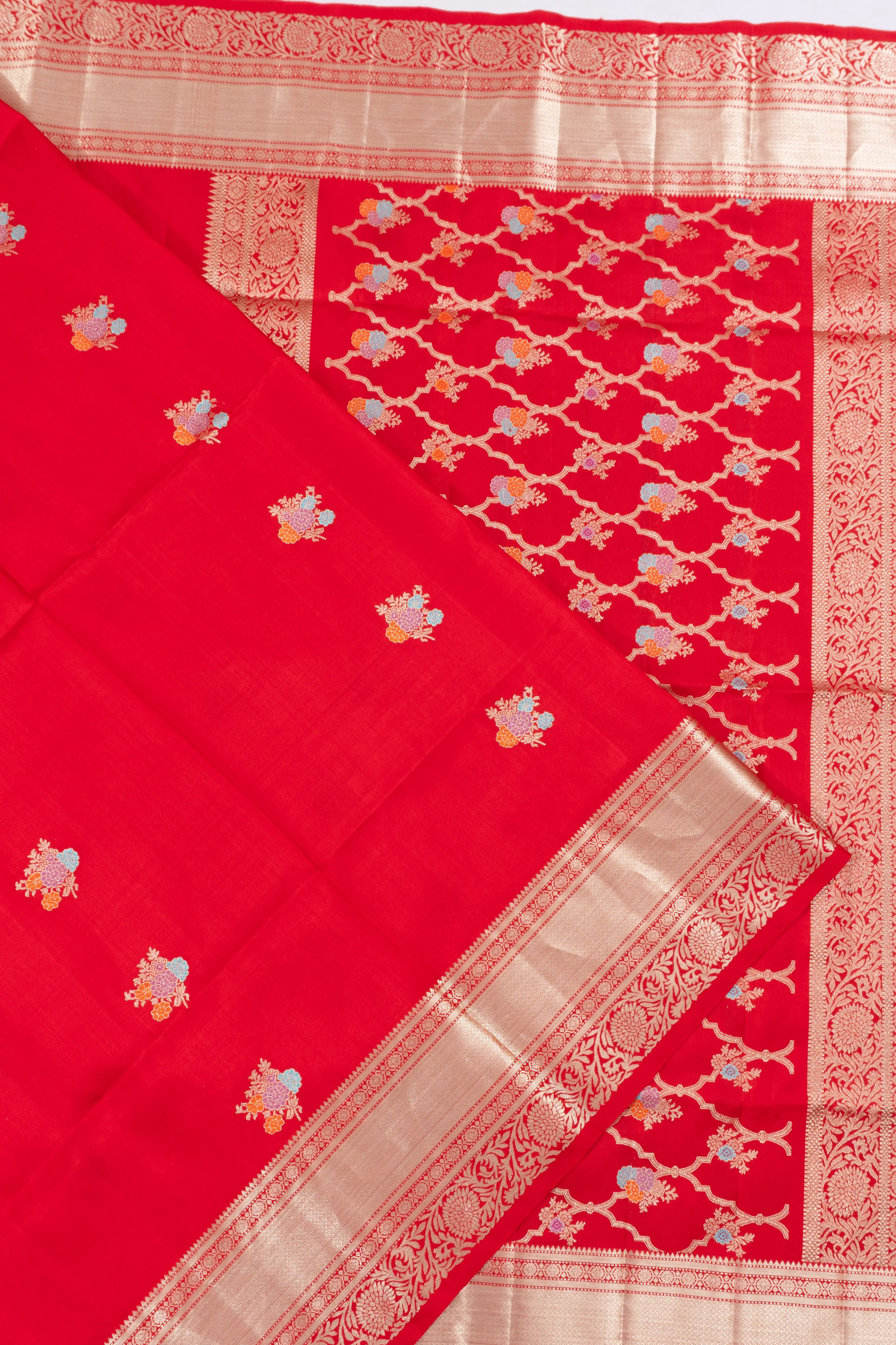 Coimbatore Soft Silk Butta Red Saree