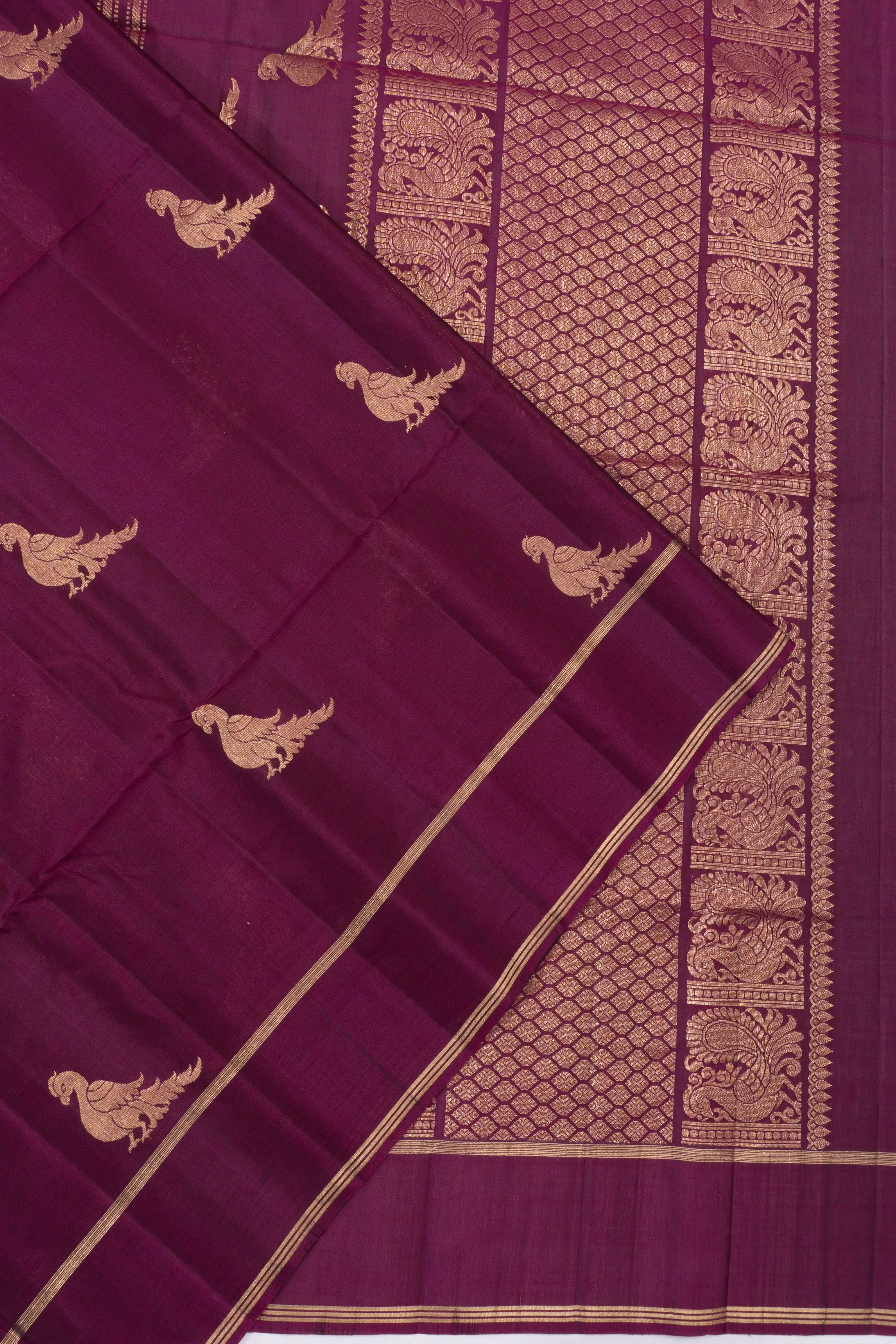 Coimbatore Soft Silk Butta Purple Saree