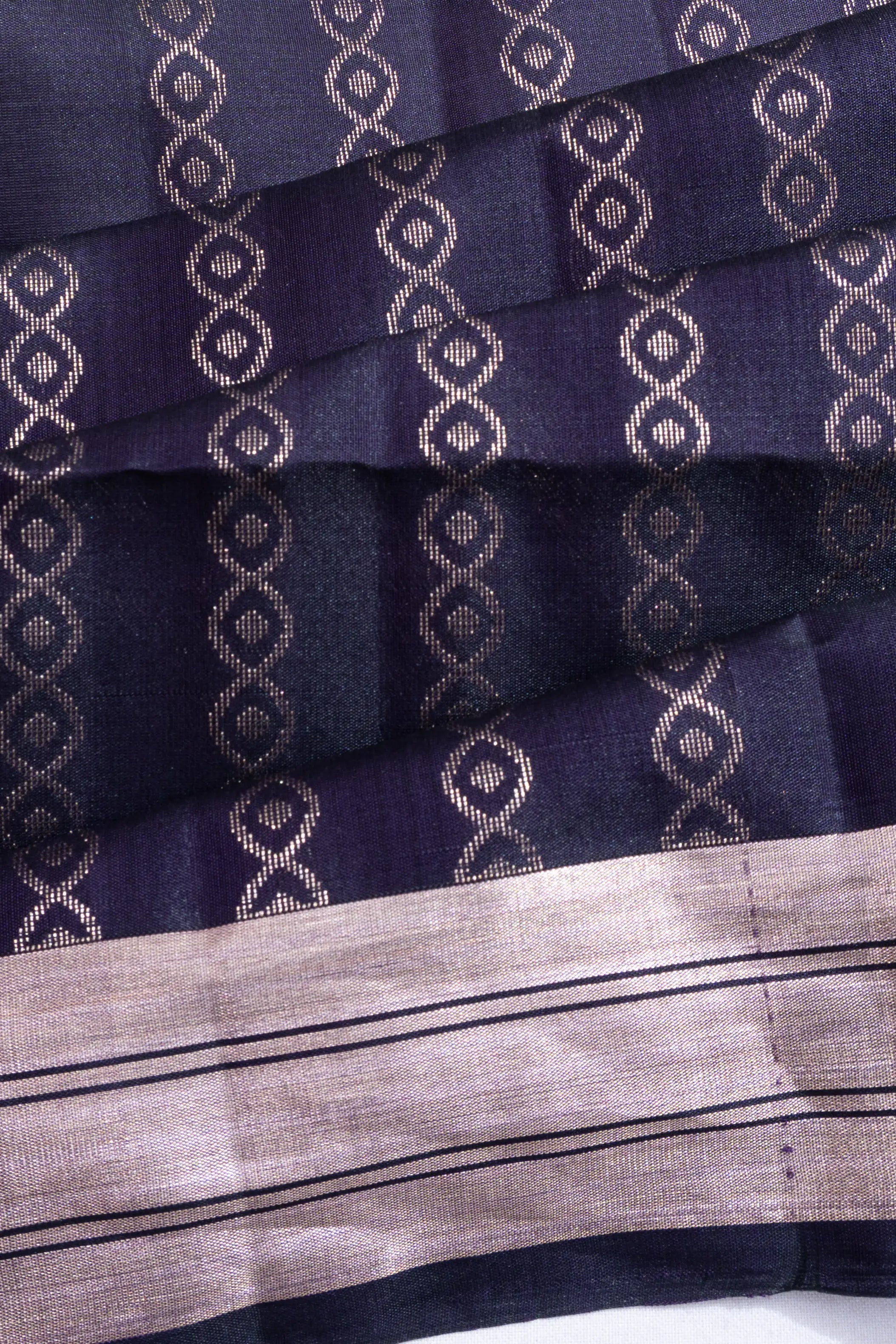Coimbatore Soft Silk Butta Dark Blue Saree