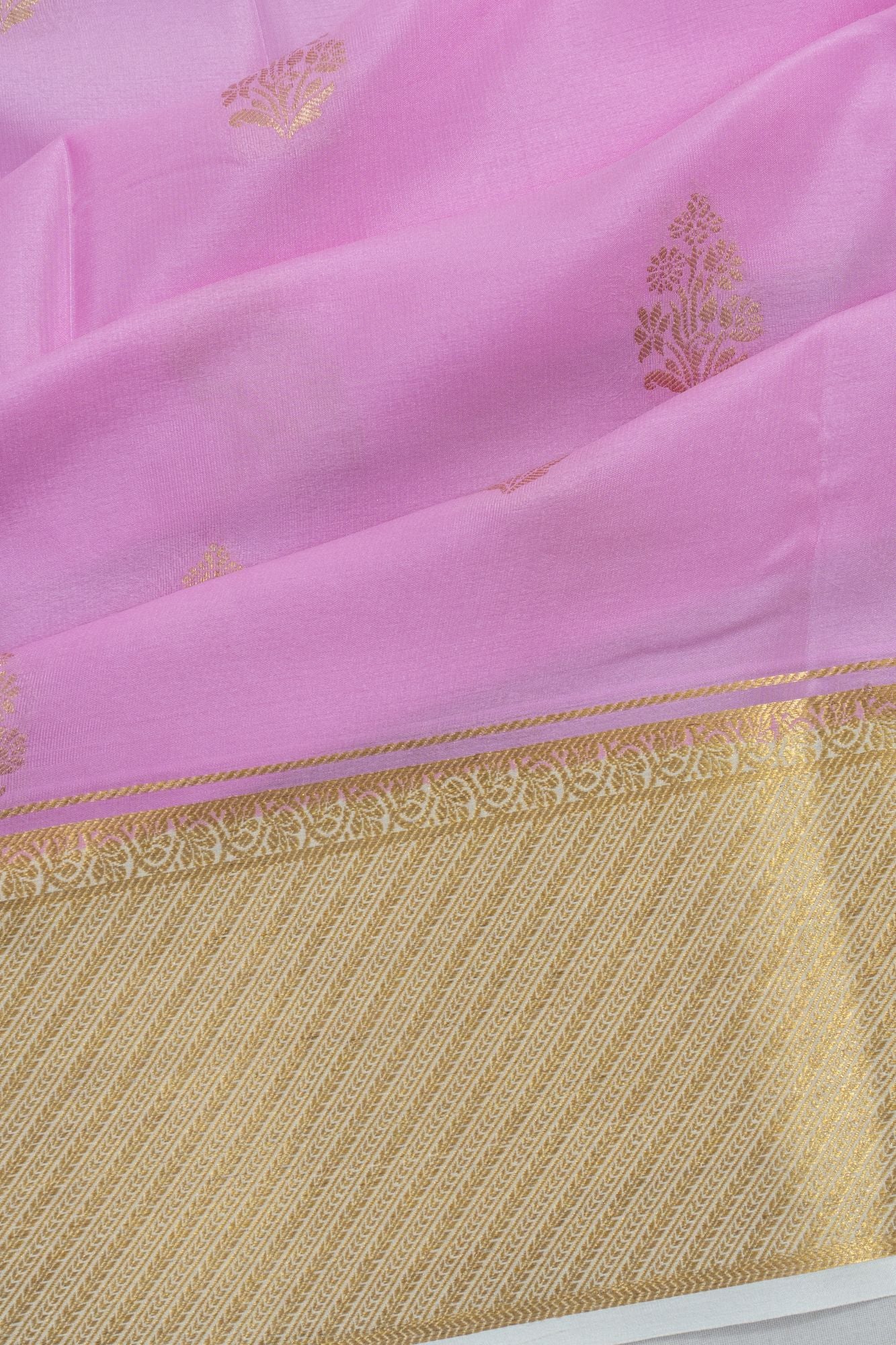 Mysore Silk Butta Lavender Saree