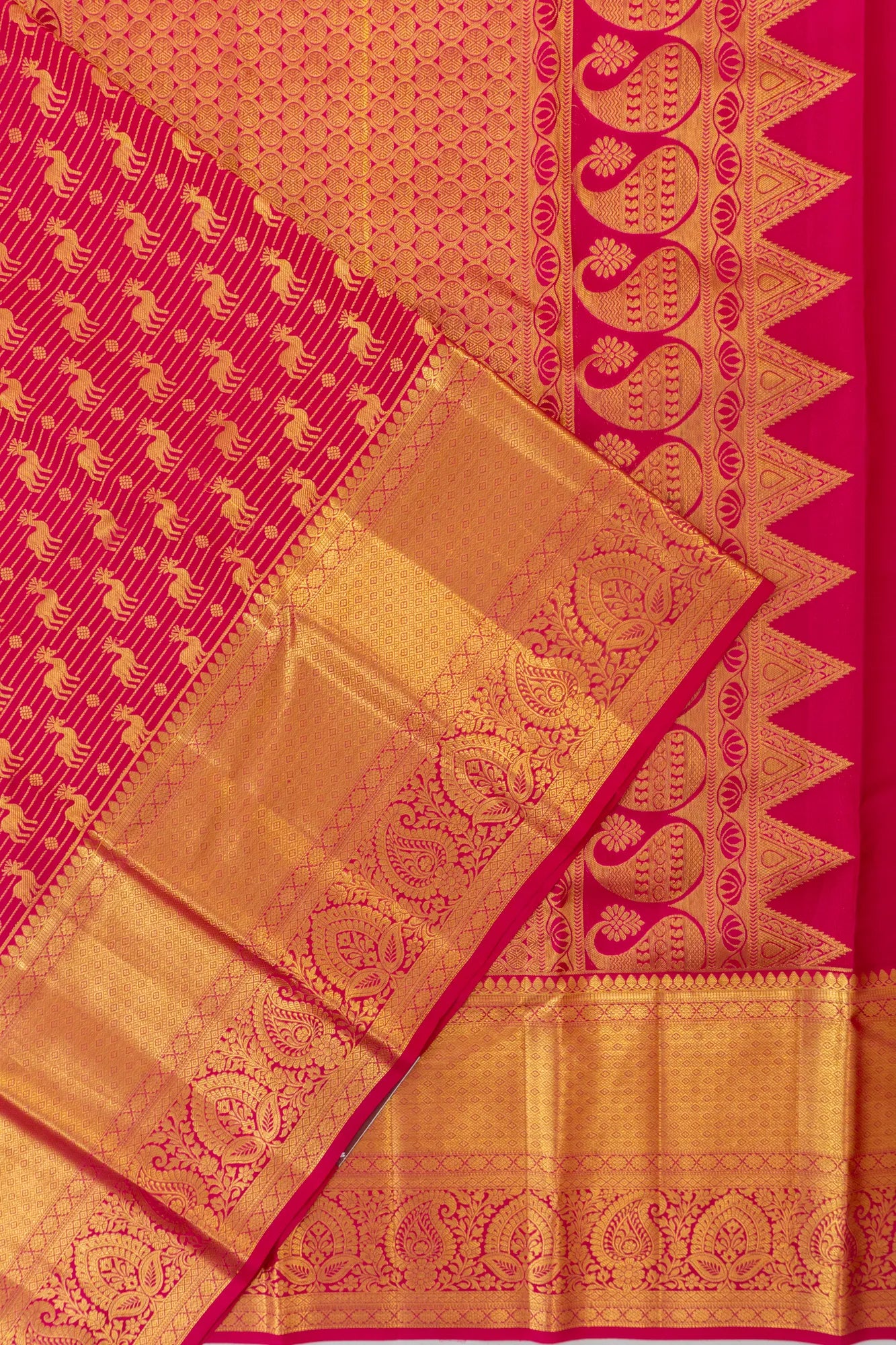 Taranga Kanchi Silk Lines And Butta Pink Saree