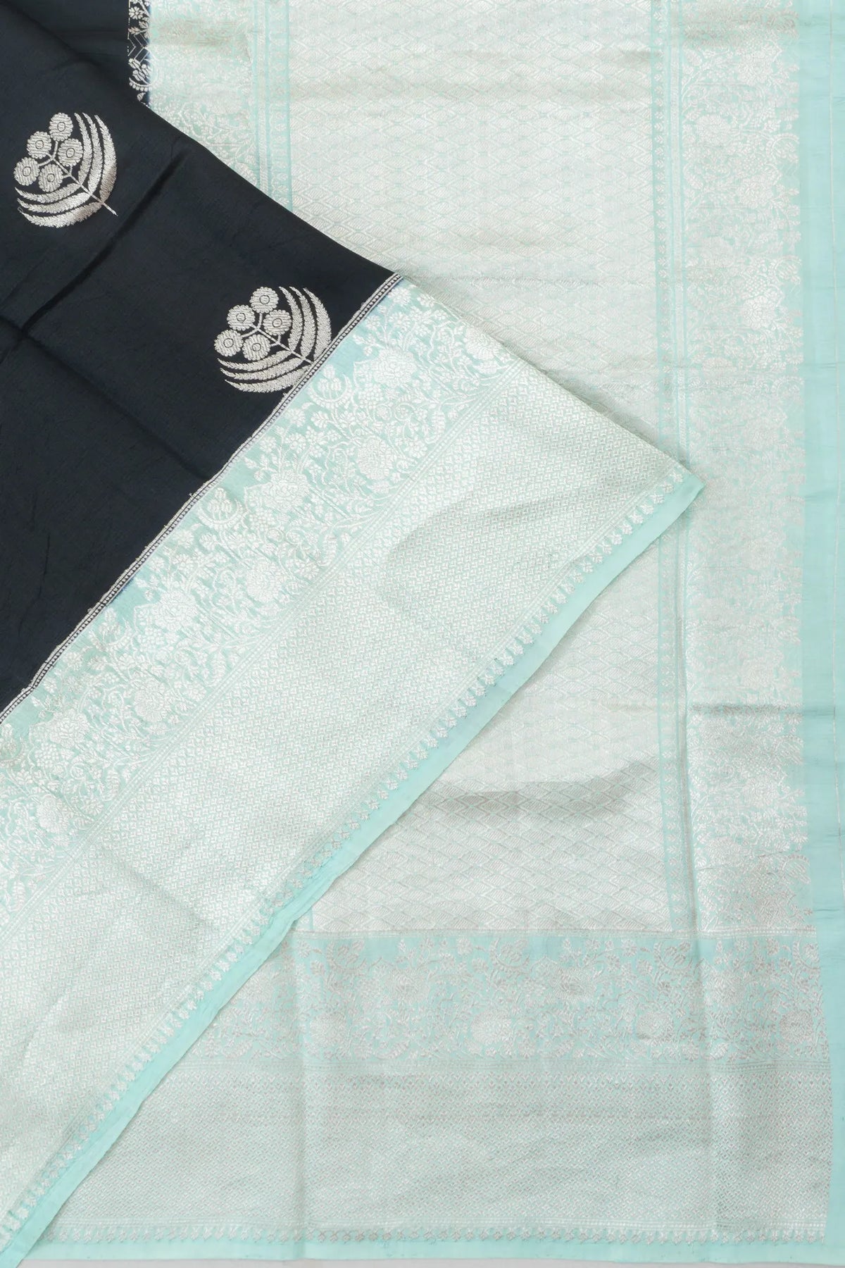 Vaanya Banaras Silk Butta Black Saree