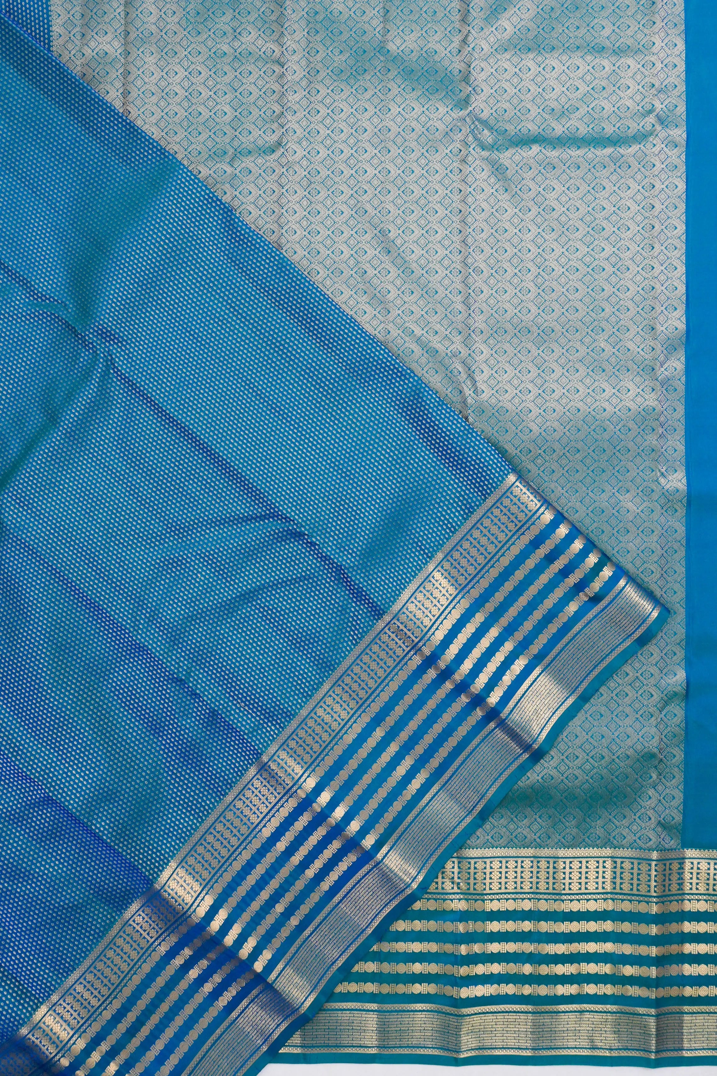 Taranga Kanchi Silk Brocade Blue Saree