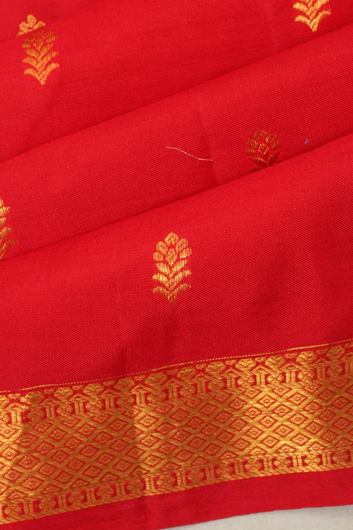 Taranga Kanchi Silk Butta Red Saree