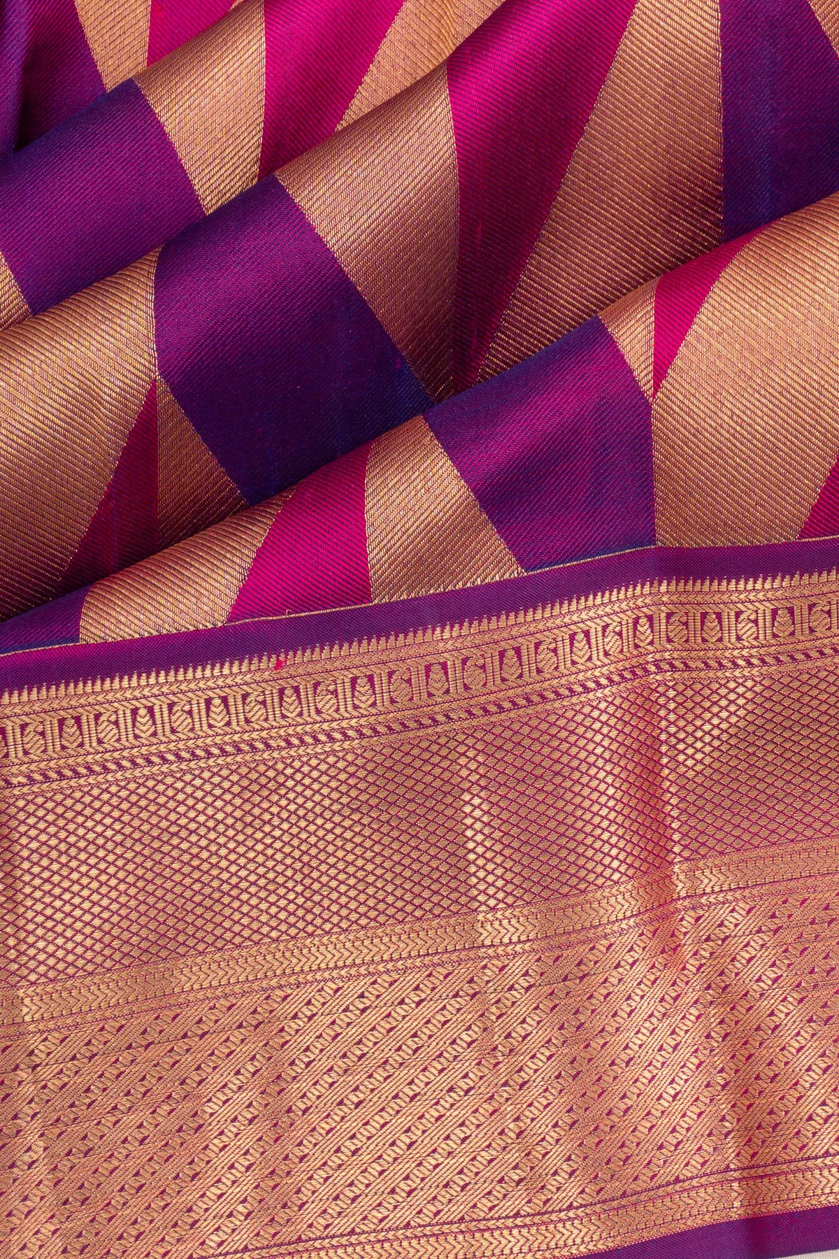 Taranga Kanchi Silk Brocade Purple Saree