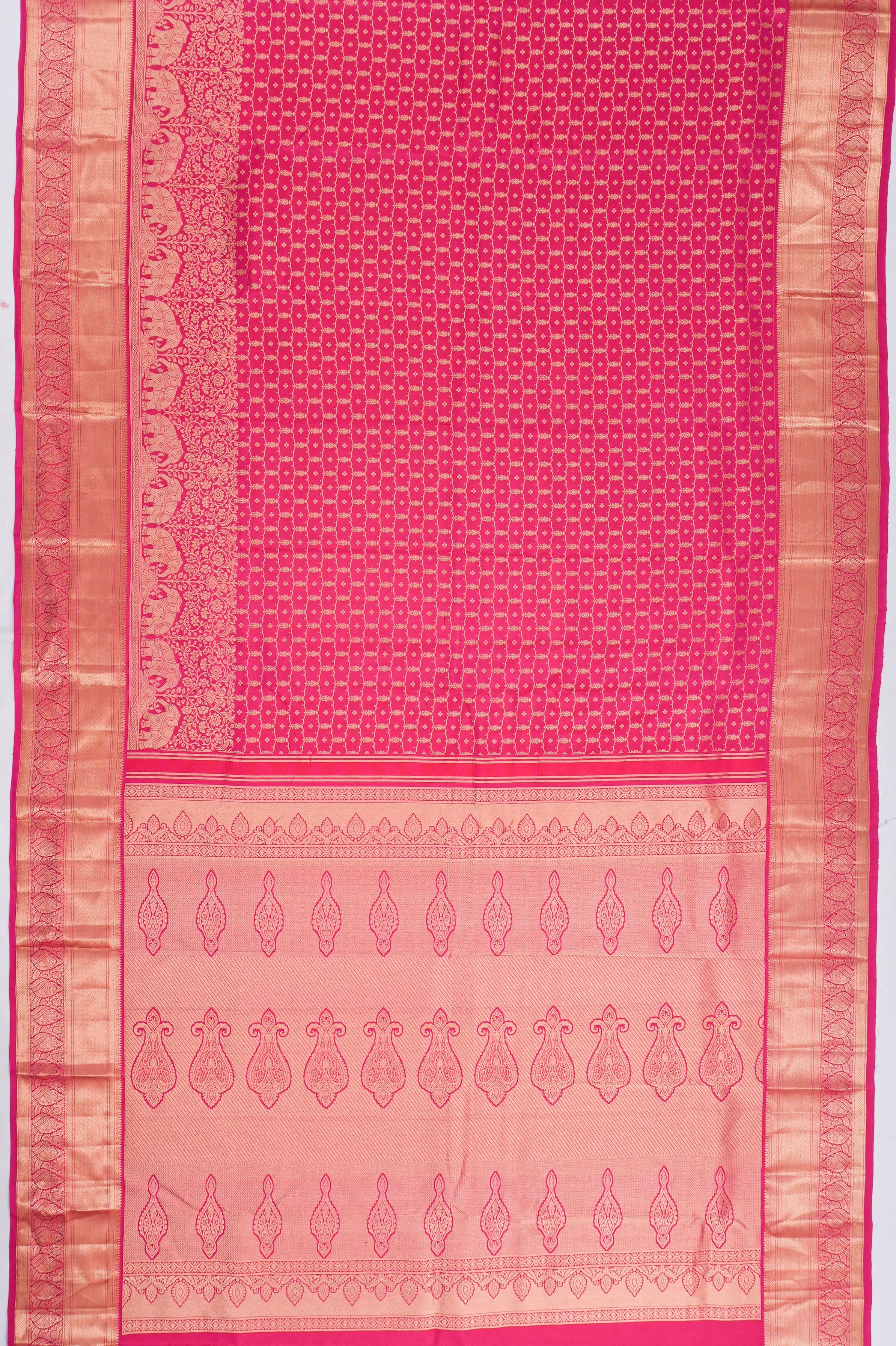 Taranga Kanchi Silk Brocade Pink Saree