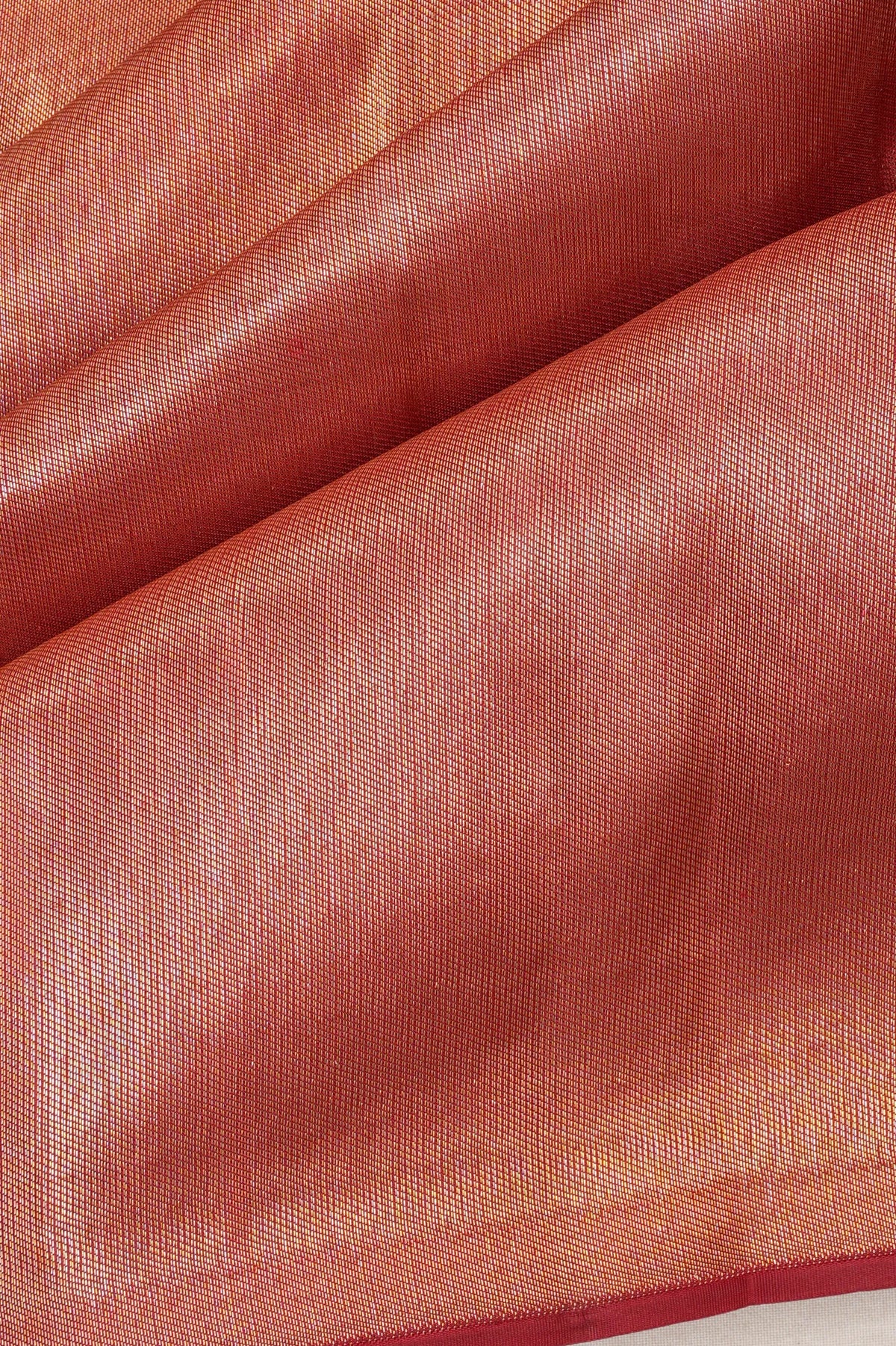 Kanchipuram Silk Brocade Red Saree