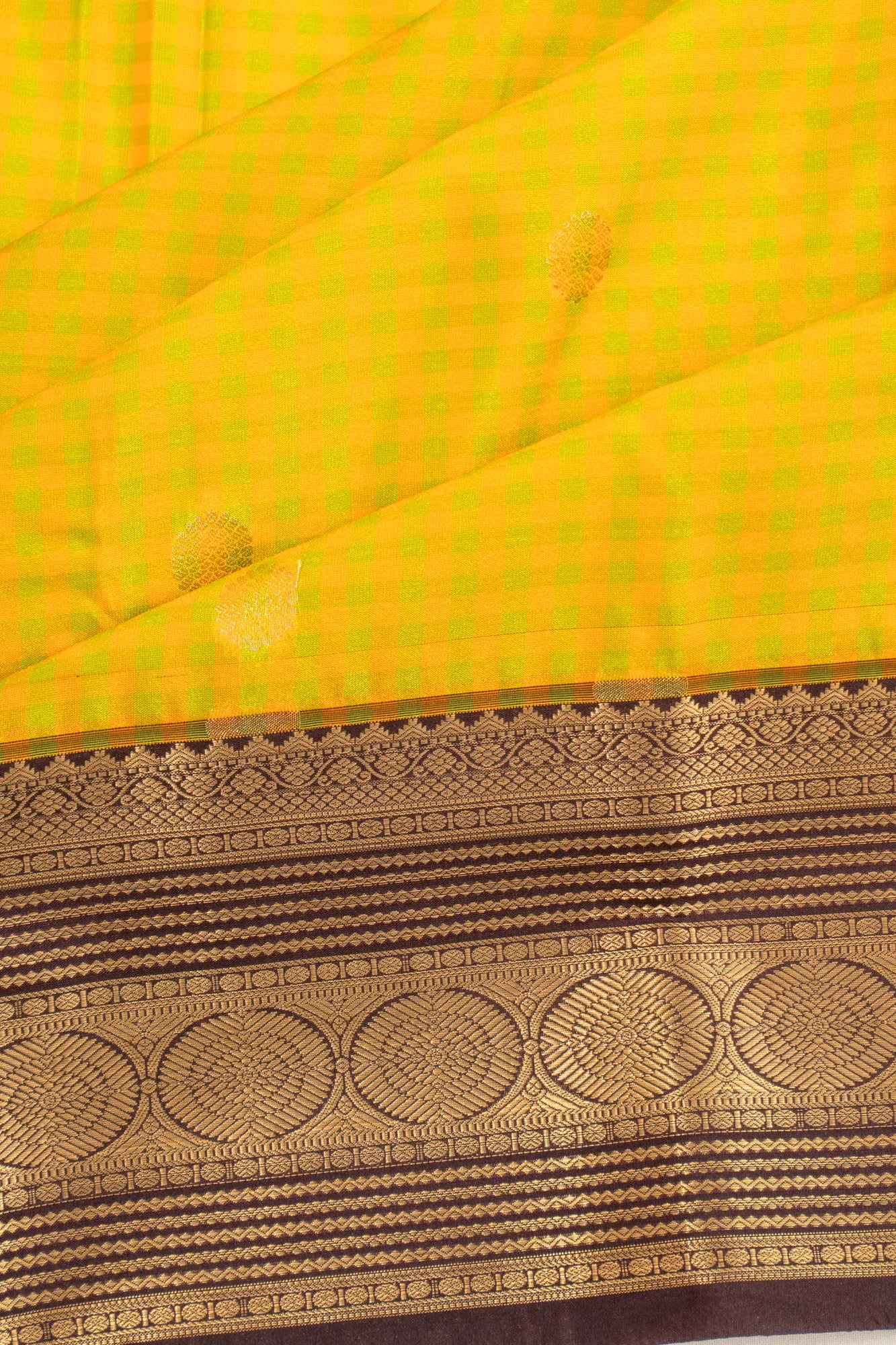 Dharmavaram Art Silk Checks And Butta Red Saree