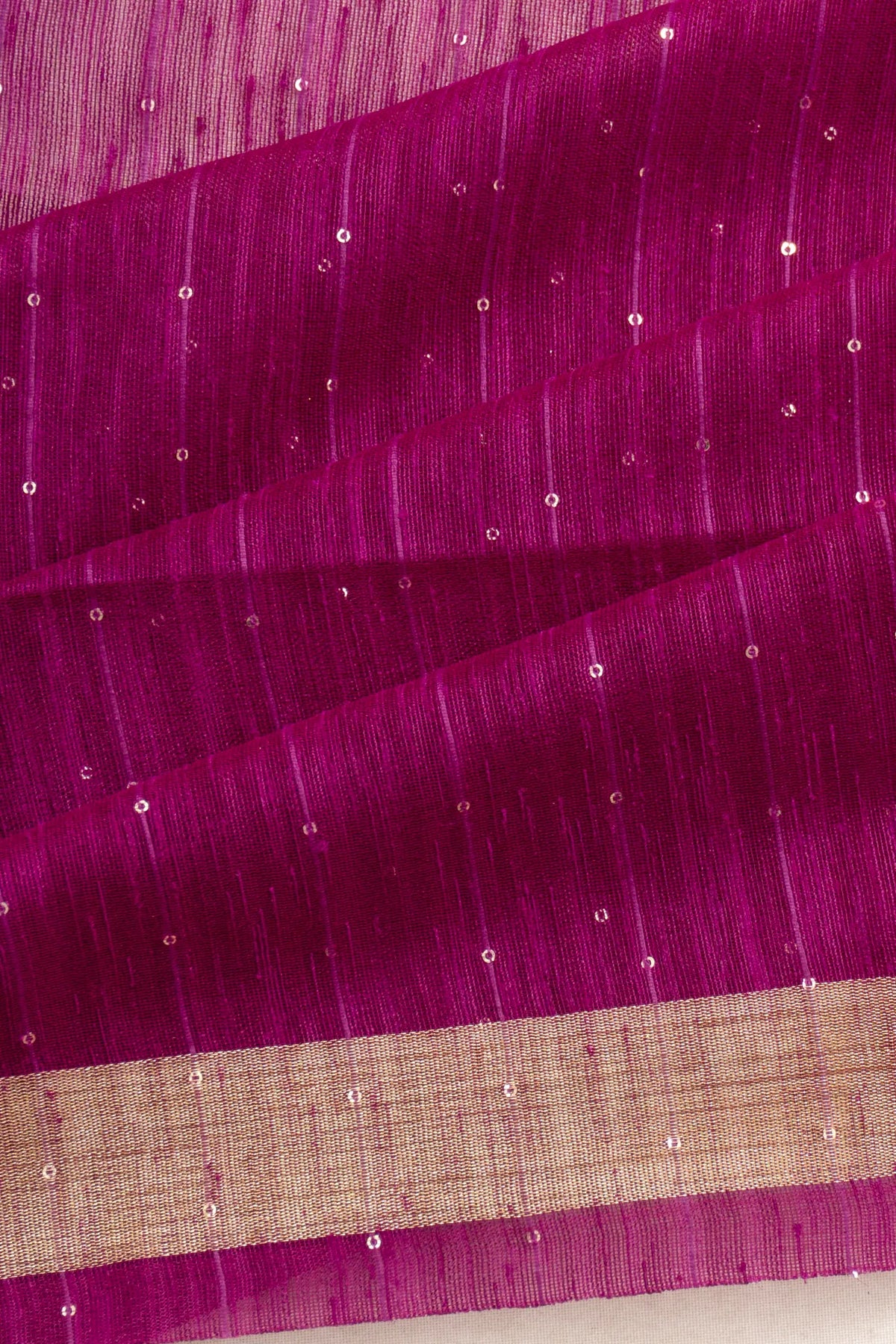 Art Jute Silk Sequin Lines Purple Saree