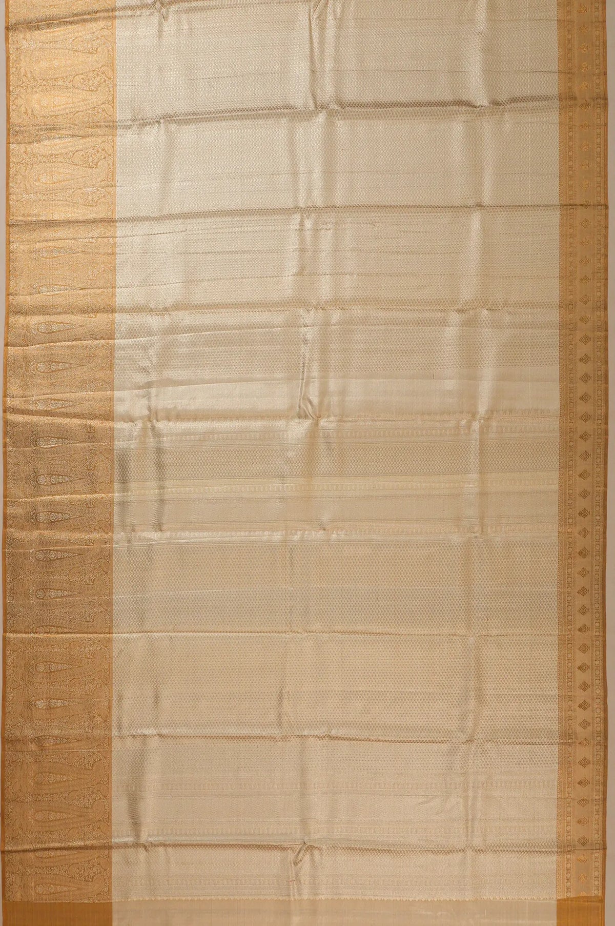 Kanchipuram Silk Tissue Brocade Gold Saree