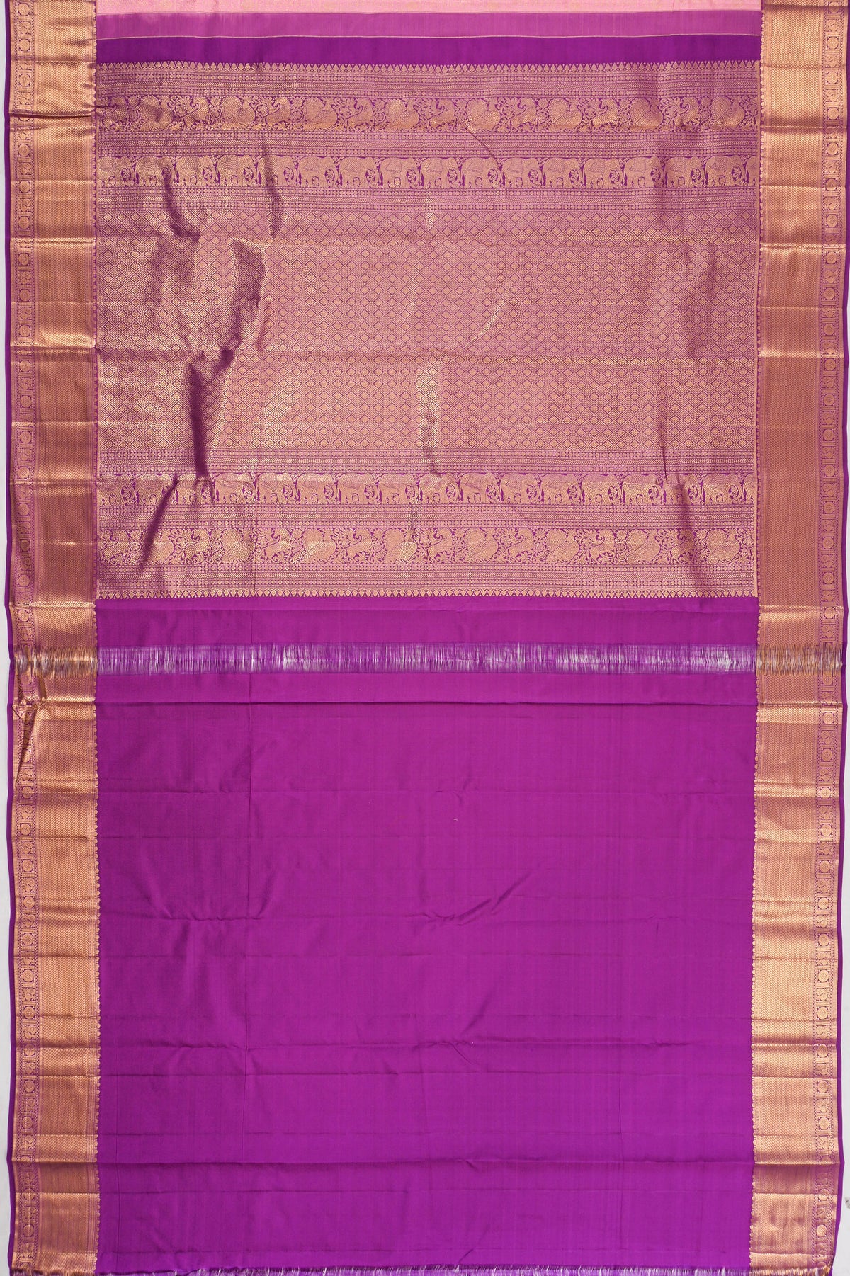 Taranga Kanchi Silk Brocade Pink Saree