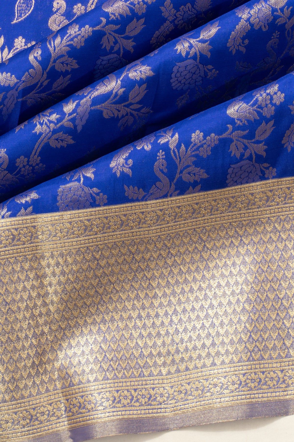Taranga Kanchi Silk Brocade Royal Blue Saree