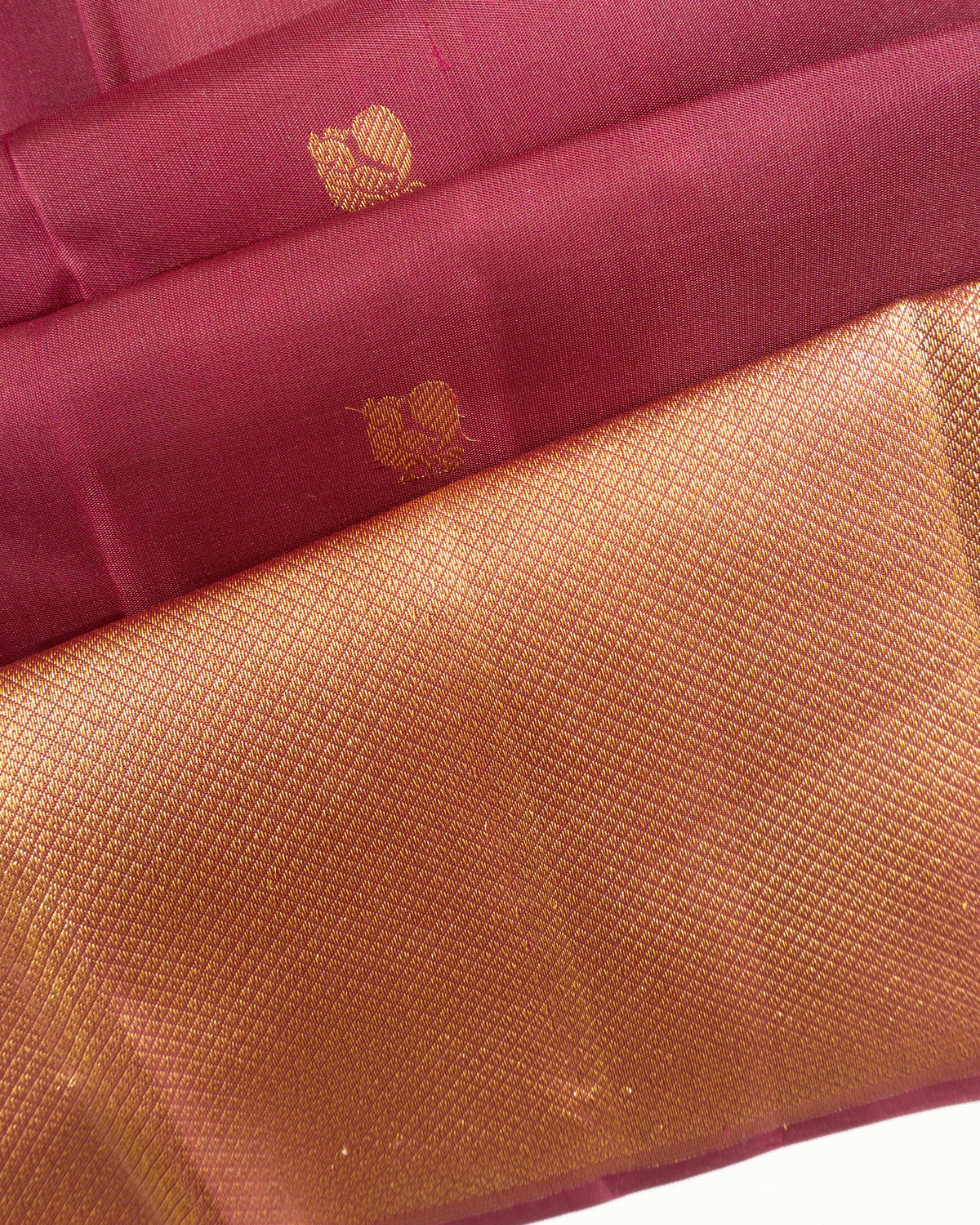 Kanchipuram Silk Butta Maroon Saree